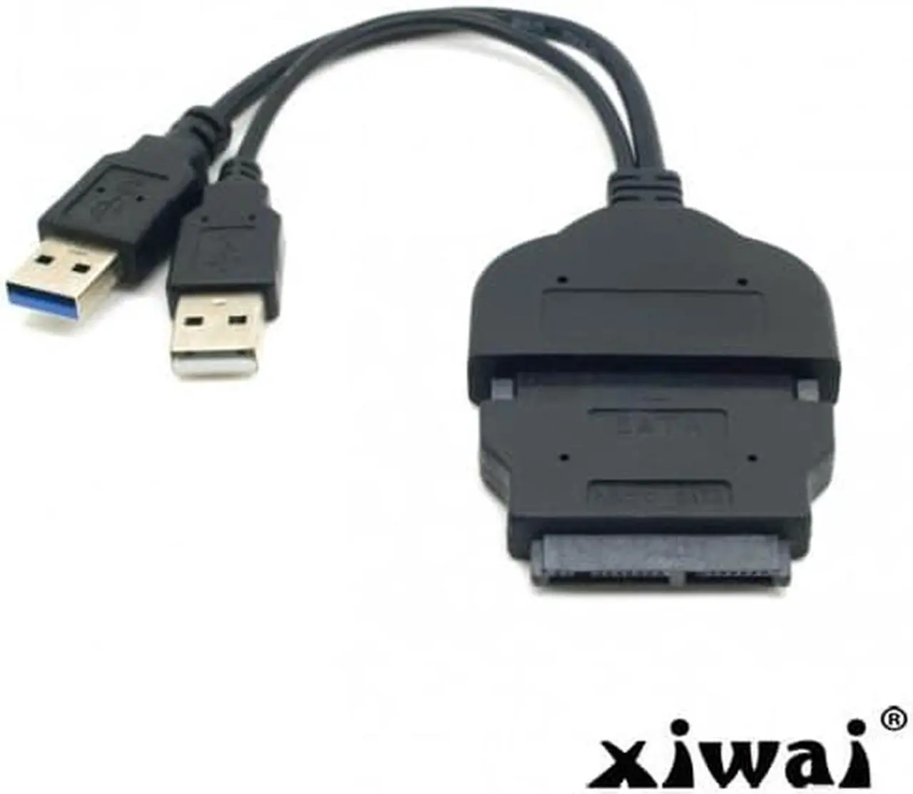Alt view image 2 of 4 - Xiwai 1set USB 3.0 to SATA 22Pin & SATA to 16Pin Micro SATA Adapter for 1.8" 2.5" Hard Disk Driver With Extral USB Power Cable