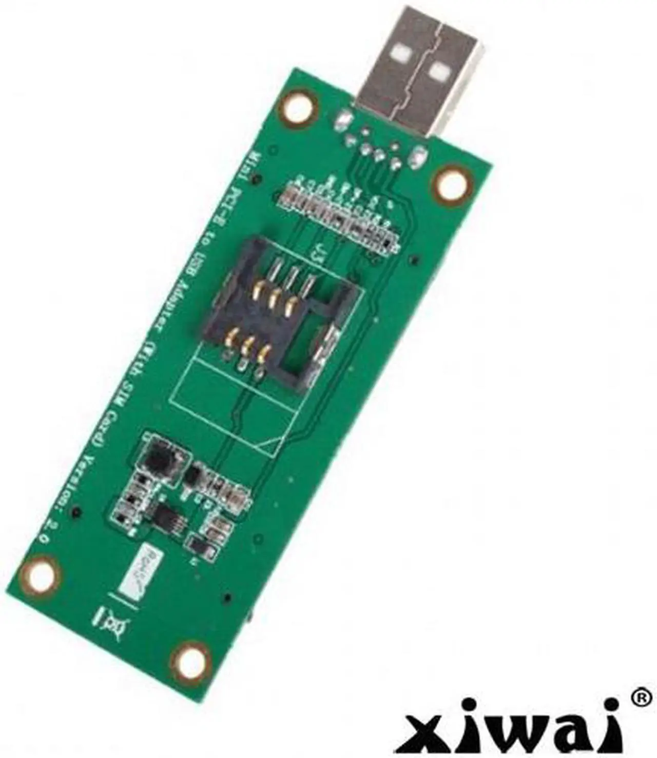 Alt view image 2 of 5 - Xiwai Mini PCI-E Wireless WWAN to USB Adapter Card with SIM Card Slot Module Testing Tools