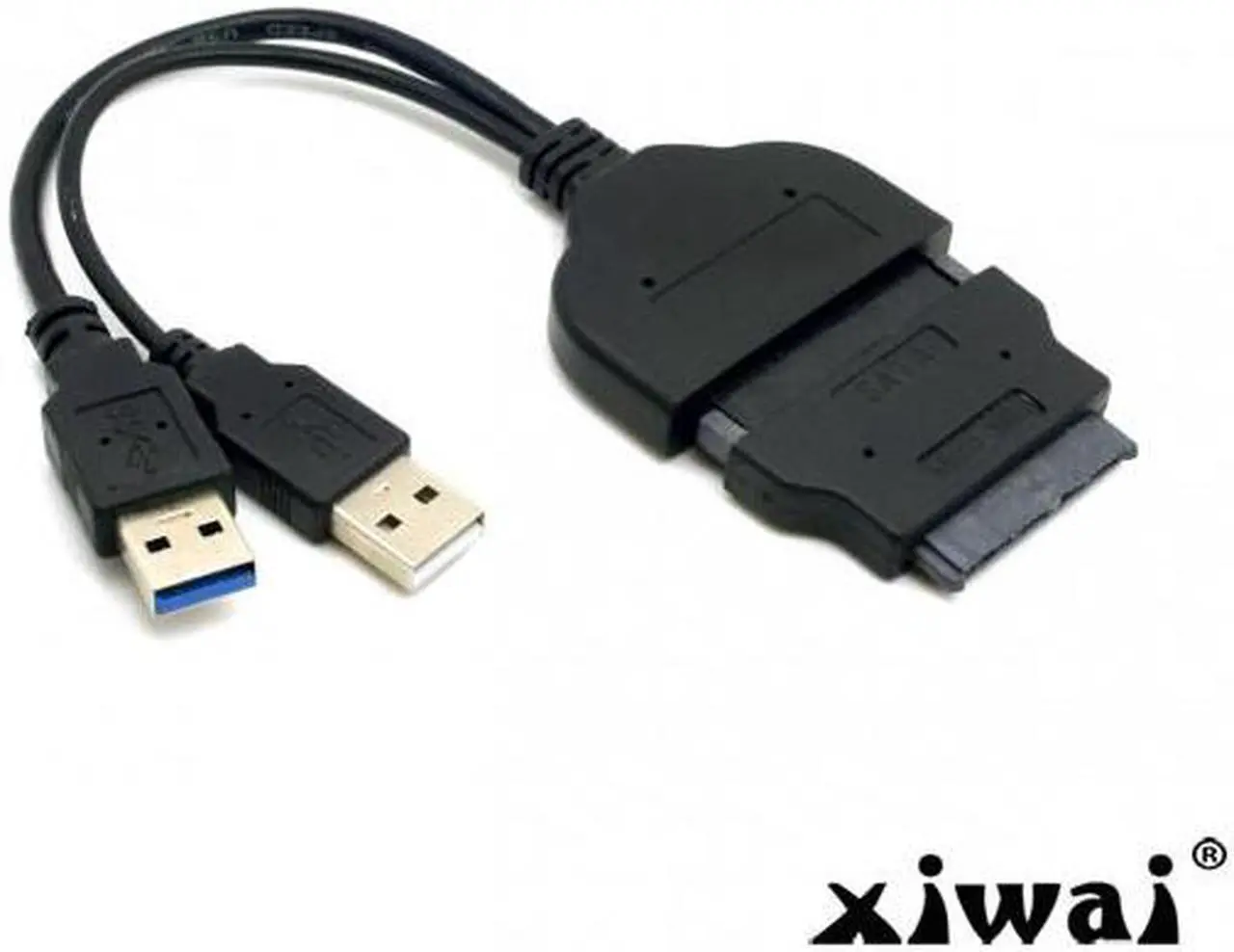Main image of Xiwai 1set USB 3.0 to SATA 22Pin & SATA to 16Pin Micro SATA Adapter for 1.8" 2.5" Hard Disk Driver With Extral USB Power Cable