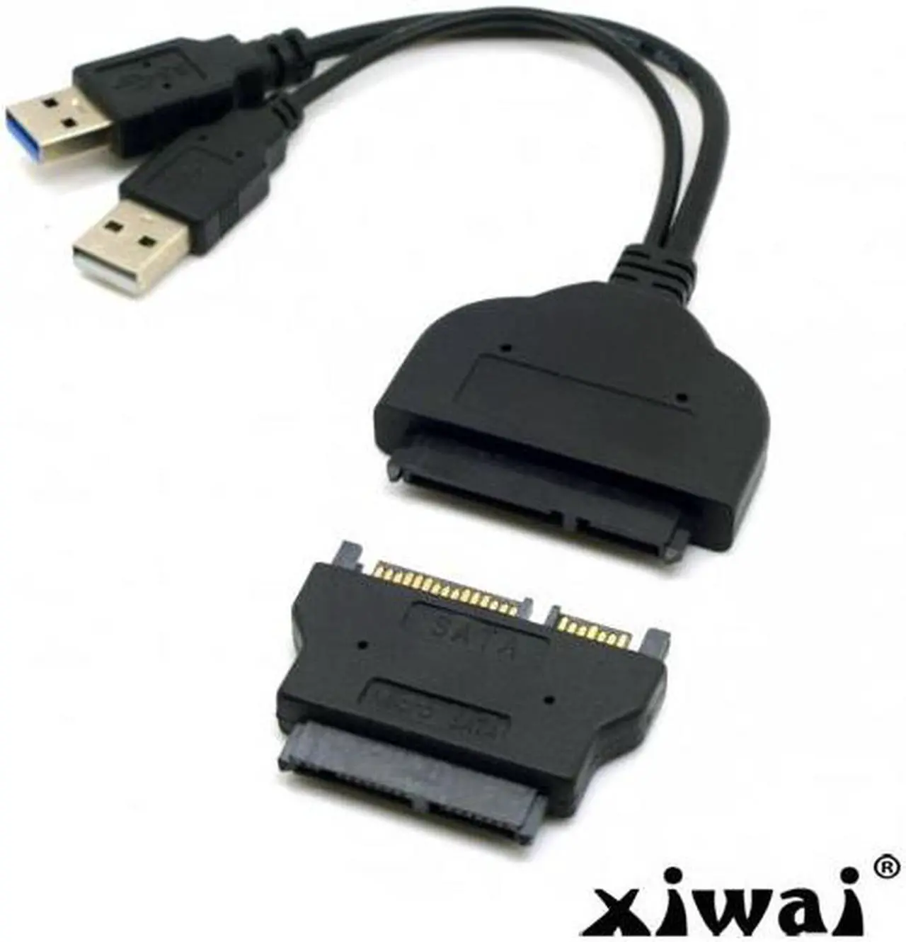 Alt view image 4 of 4 - Xiwai 1set USB 3.0 to SATA 22Pin & SATA to 16Pin Micro SATA Adapter for 1.8" 2.5" Hard Disk Driver With Extral USB Power Cable