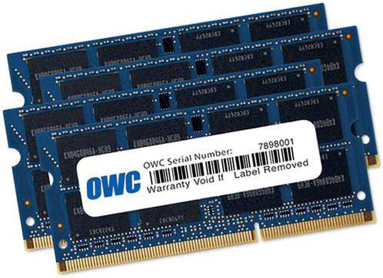 Alt view image 2 of 7 - OWC 32GB (4 x 8 GB) 1867 MHZ DDR3 SO-DIMM PC3-14900 204 Pin CL11 Memory Upgrade