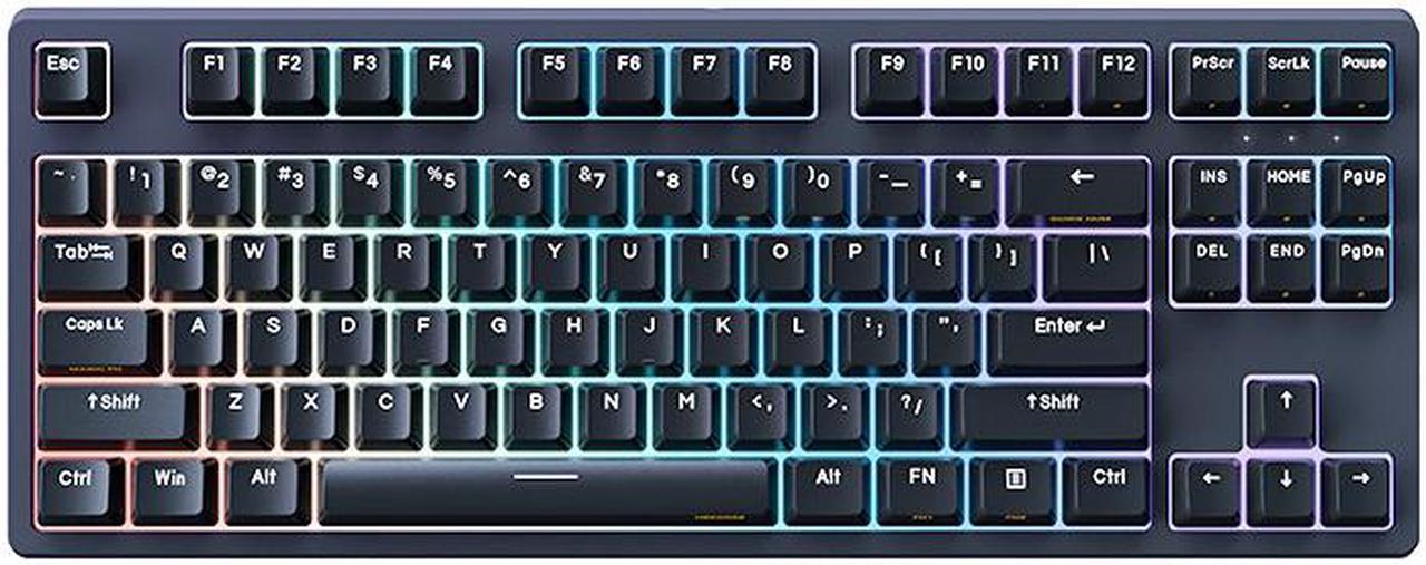 Anne Hexcore Classic D87 RGB TKL Wired Gaming Mechanical Keyboard PBT Double Shot NKRO Professional Driver DIY Keys and Macro