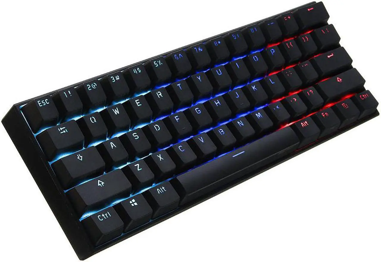 Alt view image 3 of 7 - Anne Pro 2 60% Mechanical Keyboard Wired/Wireless Dual Mode Full RGB Double Shot PBT - Red Switch