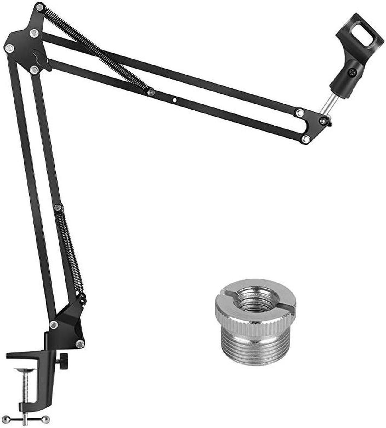 Main image of Microphone Arm, Upgraded Mic Arm Microphone Stand Boom Suspension Stand with 3/8" to 5/8" Screw Adapter Clip for Blue Yeti Snowball, Yeti Nano, Yeti x and other Mic, Medium