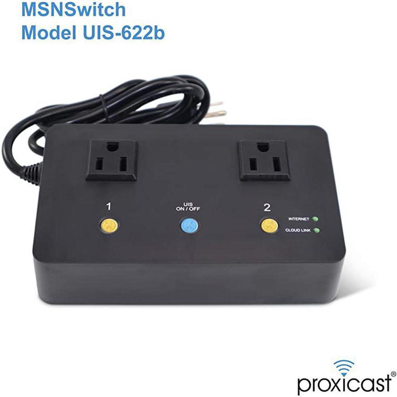 Alt view image 2 of 7 - Internet Enabled IP Remote Power Switch with Reboot Control via Smartphone App Cloud Service Web Browser Skype or Hangouts 2 Independent AC Power Outlets Model 622B