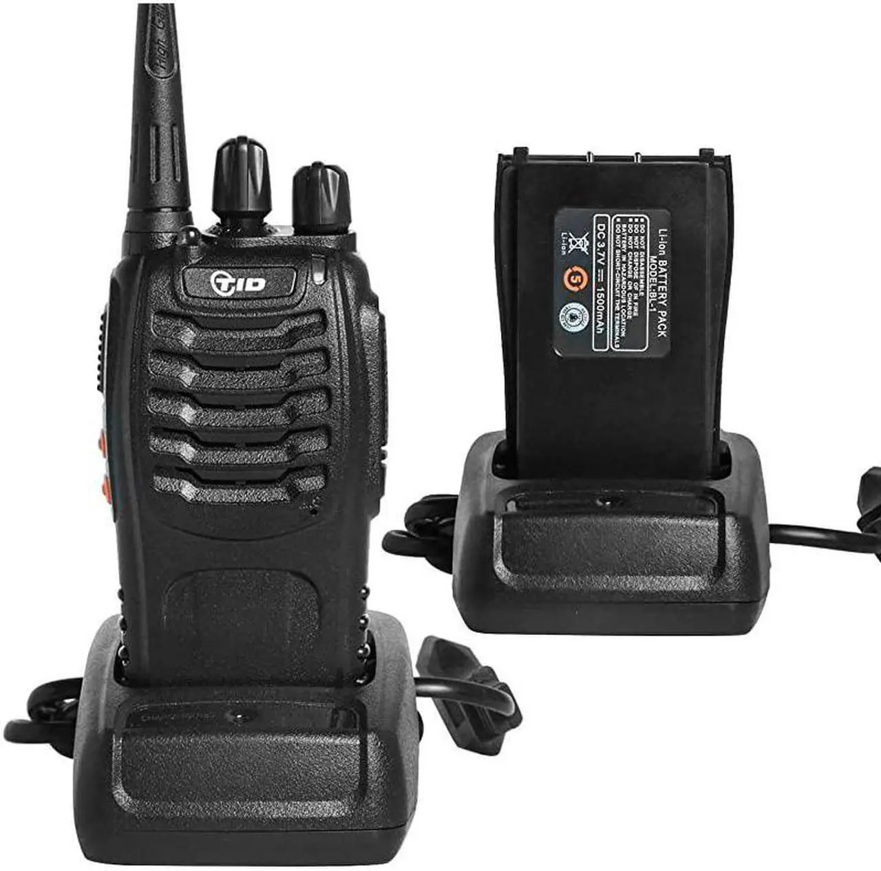 Alt view image 4 of 7 - RADIO TDV2 Two Way Radio UHF 2 Way Radios Walkie Talkies Long Range Hand Free Walkie Talkies for Adults with Secret Service Earpiece 20 Pack