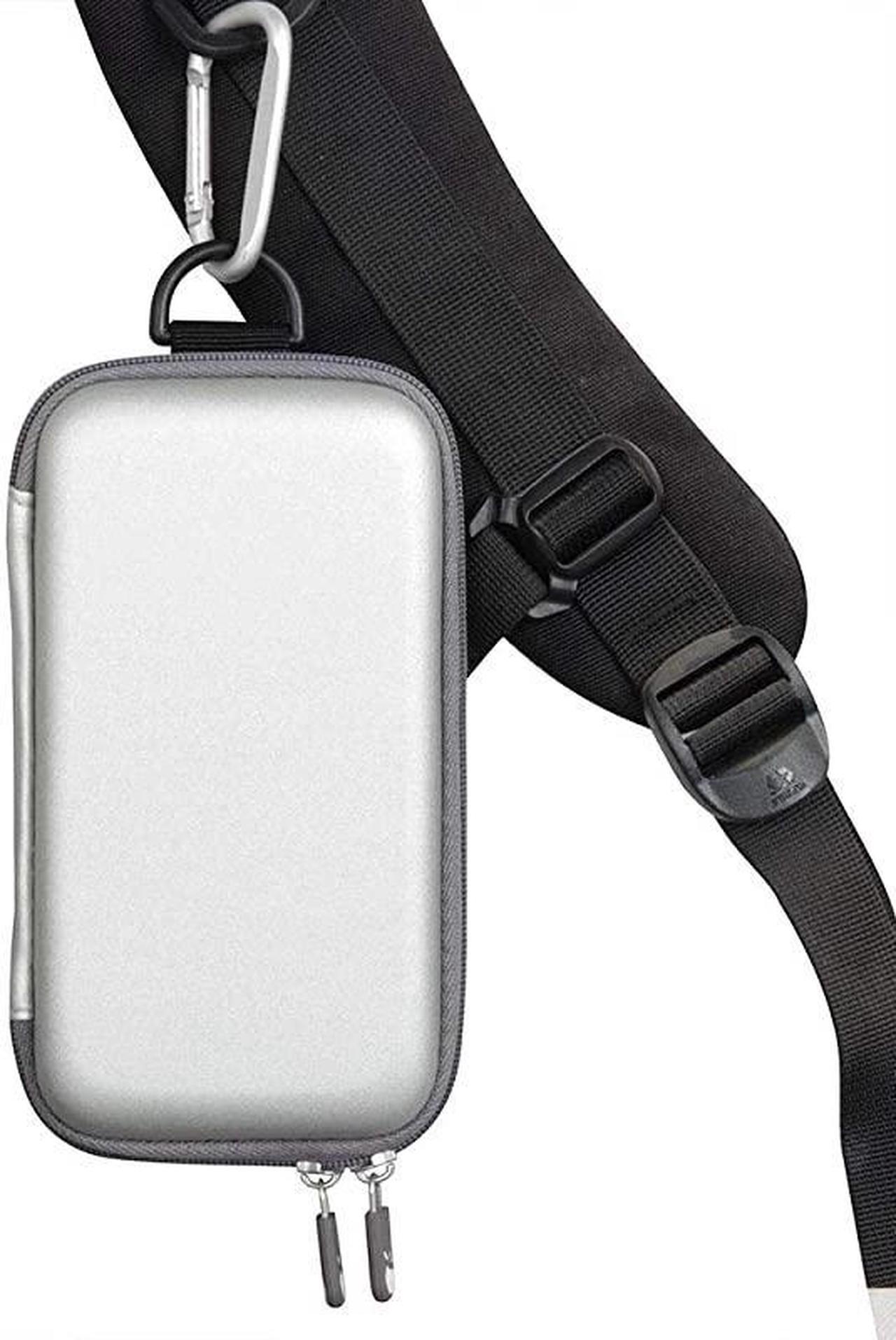 Alt view image 6 of 6 - Hard EVA Travel Case for Samsung 2in1 Portable Fast Charge Wireless Charger and Battery Pack 10000 mAh Silver PU