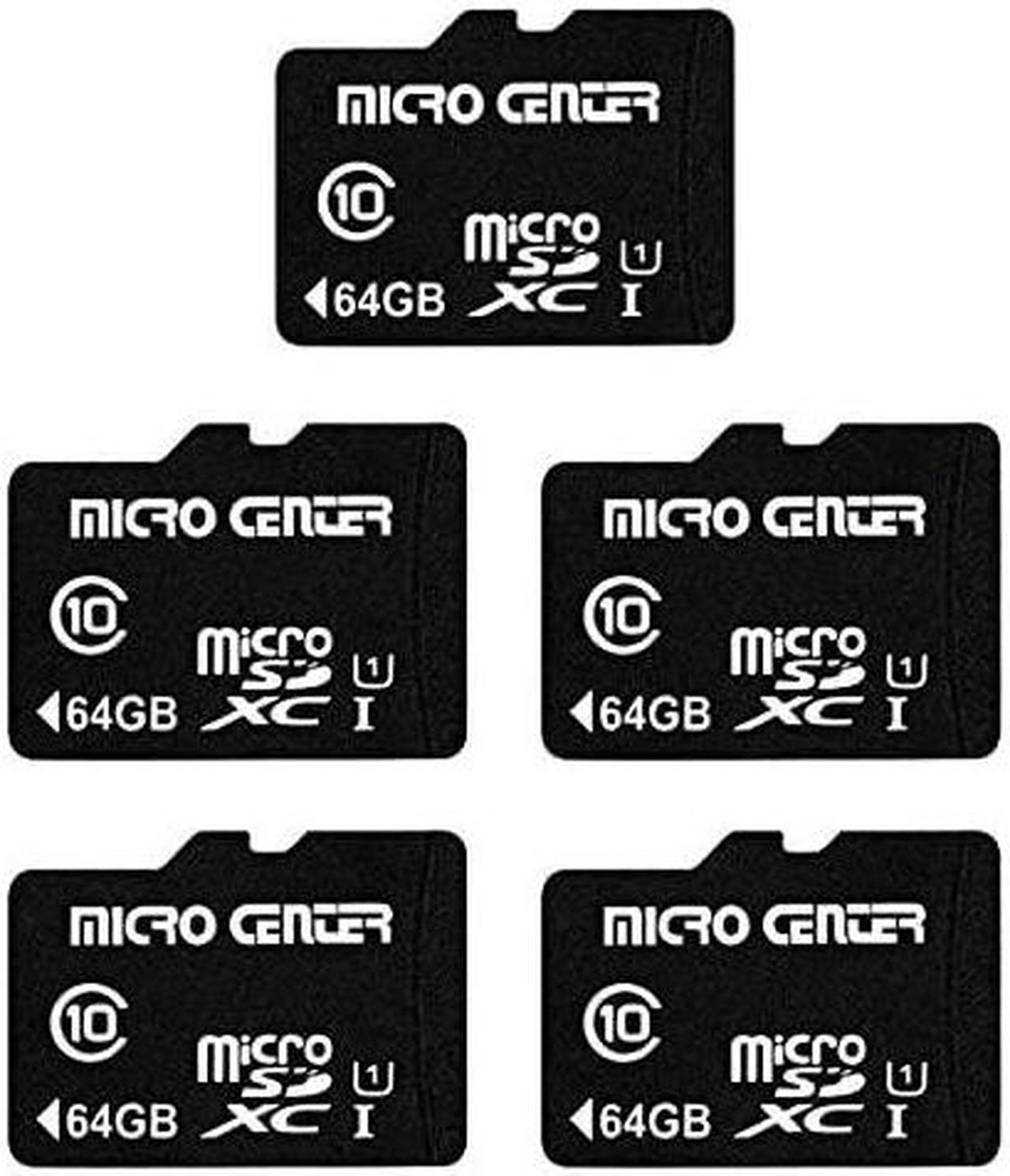 Main image of Center 64GB Class 10 SDXC Flash Memory Card with Adapter for Mobile Device Memory Cell Phone Tablet Drone5 Pack
