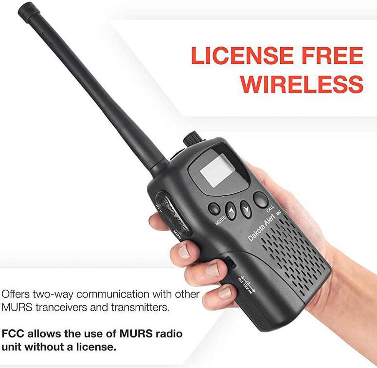 Alt view image 5 of 7 - MURSHTKIT Motion Sensor Kit MURS Alert Transmitter Box and Handheld M538HT Wireless VHF Transceiver License Free Multi Use Radio Service