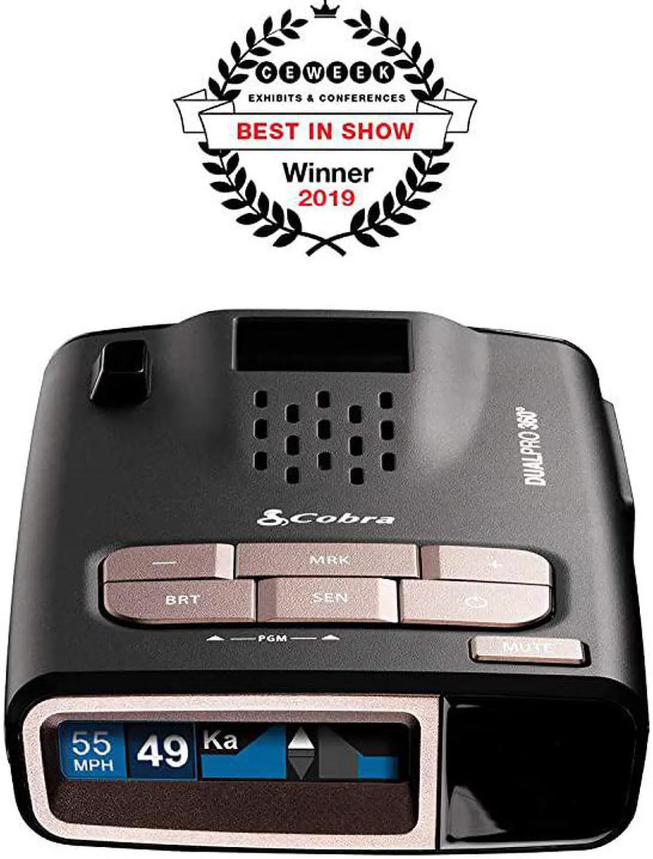 Alt view image 2 of 7 - DualPro 360° Radar Detector by Creators of Escort Radar - Long Range, iRadar App, Front & Rear Advanced Sensors, Directional Alert Arrows, GPS AutoLearn Technology for Fewer False Alerts