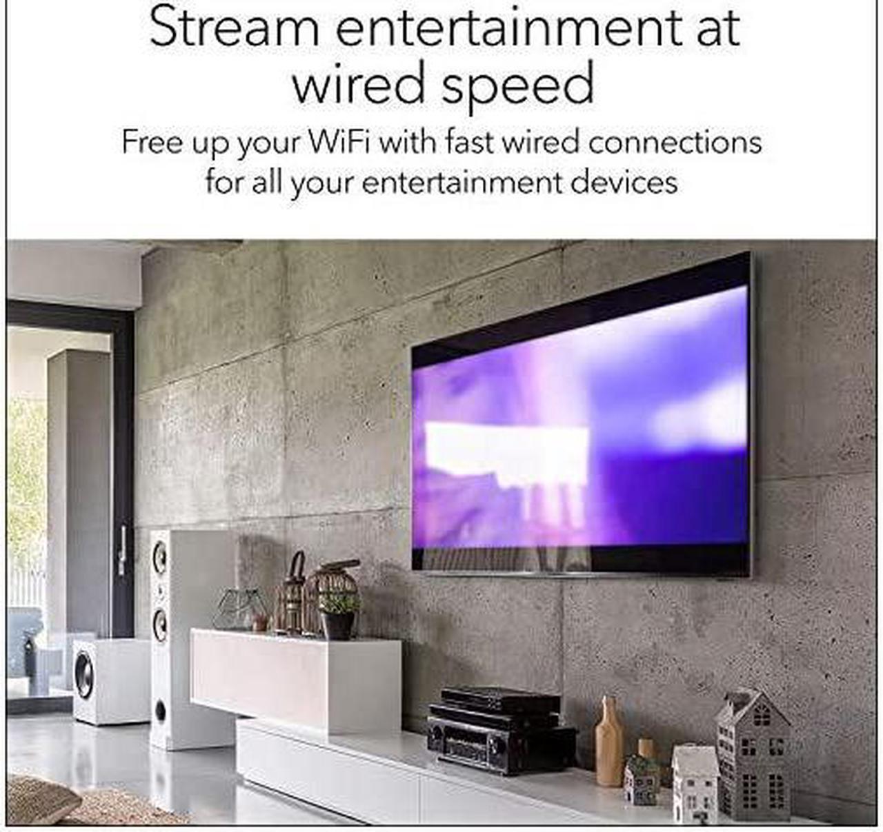 Alt view image 2 of 6 - 8Port Gigabit Ethernet Unmanaged Switch GS308 Home Network Hub Office Ethernet Splitter PlugandPlay Fanless Metal Housing Desktop or Wall Mount