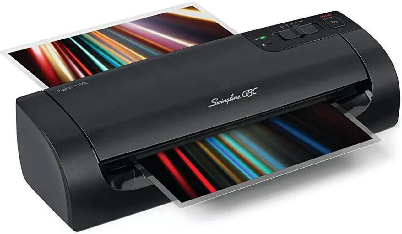 Alt view image 7 of 7 - Thermal Laminator Machine Fusion 1100L 9 Inch 4 Min Warmup 3 or 5 Mil with 10 EZUse Laminating Pouches 3381650026