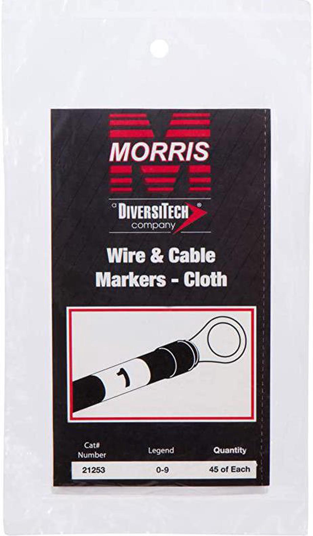 Alt view image 4 of 4 - PrePrinted Wire Marker Booklet 123 Standard Marking 150 Markers Per Legend For Cable Hook Ups Oil Water Abrasion Resistant SelfAdhesive Cloth Material 1 Count