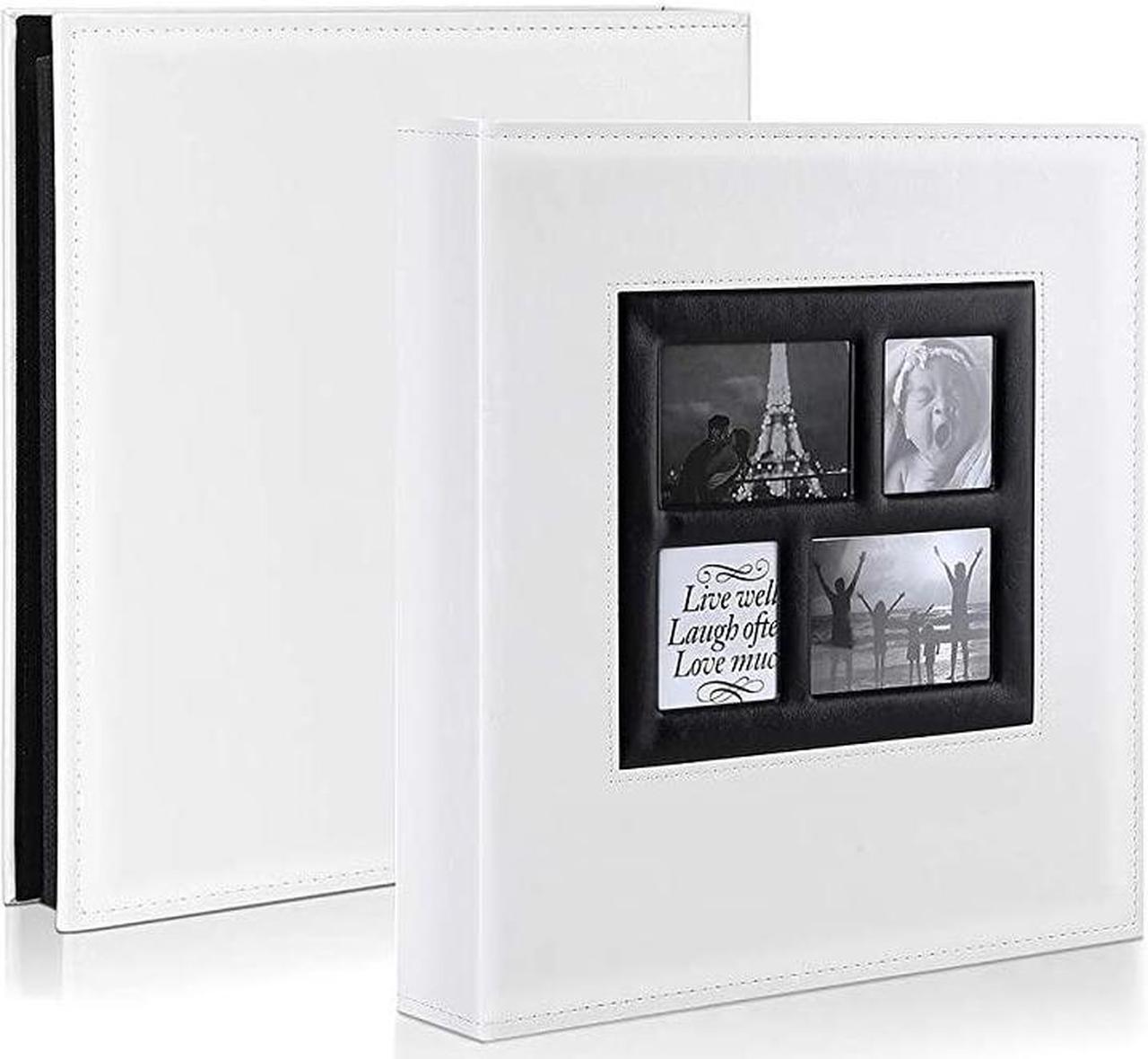Alt view image 2 of 7 - Photo Album 4x6 1000 Pockets Photos Extra Large Capacity Family Wedding Picture Albums Holds 1000 Horizontal and Vertical Photos White