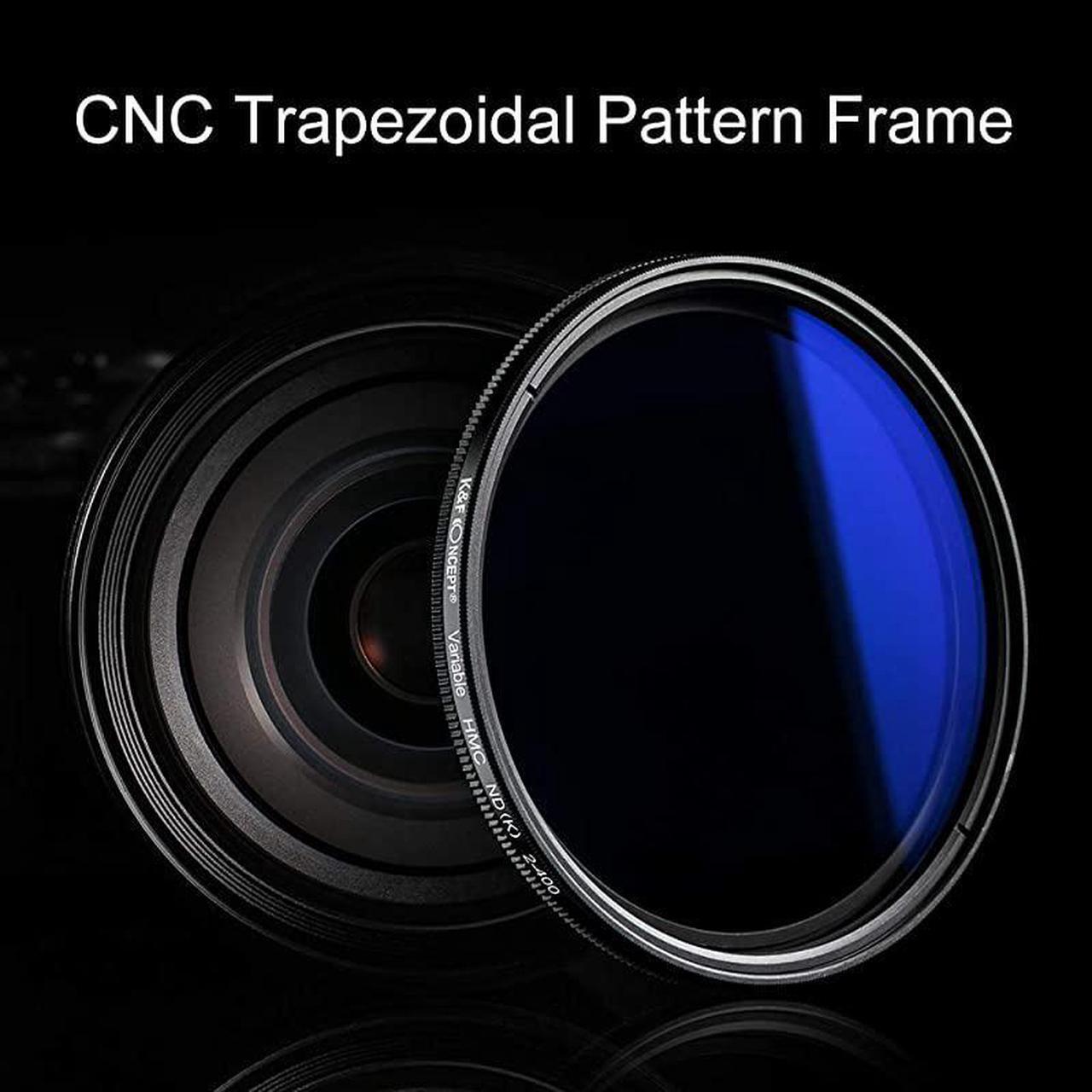 Alt view image 4 of 7 - 46mm ND Fader Variable Neutral Density Filter ND2 to ND400 for Camera Lens UltraSlim Multi Coated