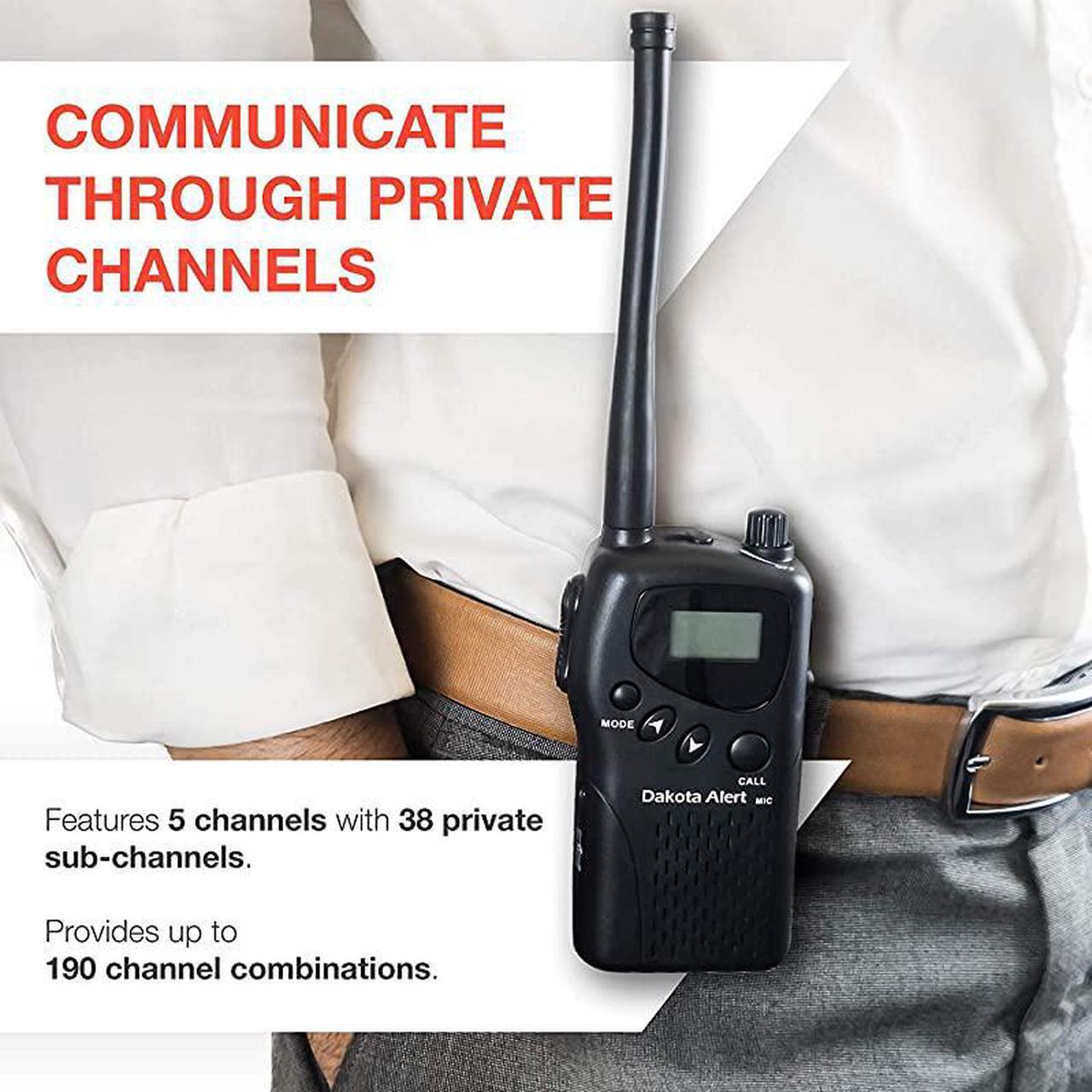 Alt view image 6 of 7 - MURSHTKIT Motion Sensor Kit MURS Alert Transmitter Box and Handheld M538HT Wireless VHF Transceiver License Free Multi Use Radio Service