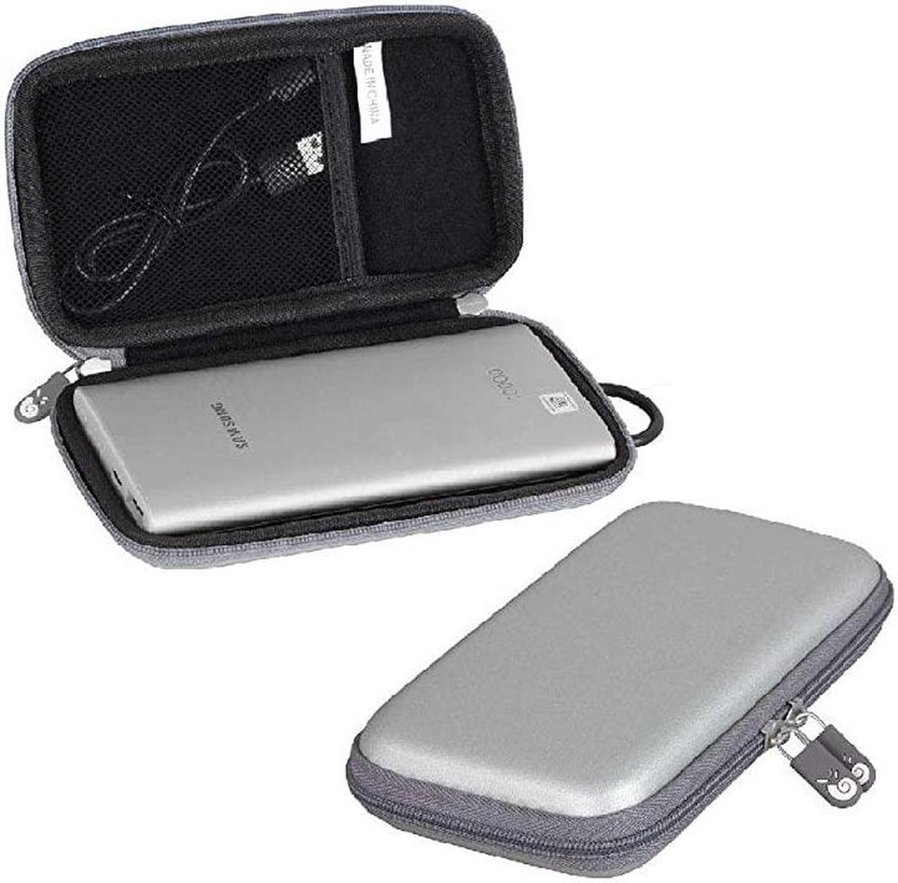 Main image of Hard EVA Travel Case for Samsung 2in1 Portable Fast Charge Wireless Charger and Battery Pack 10000 mAh Silver PU