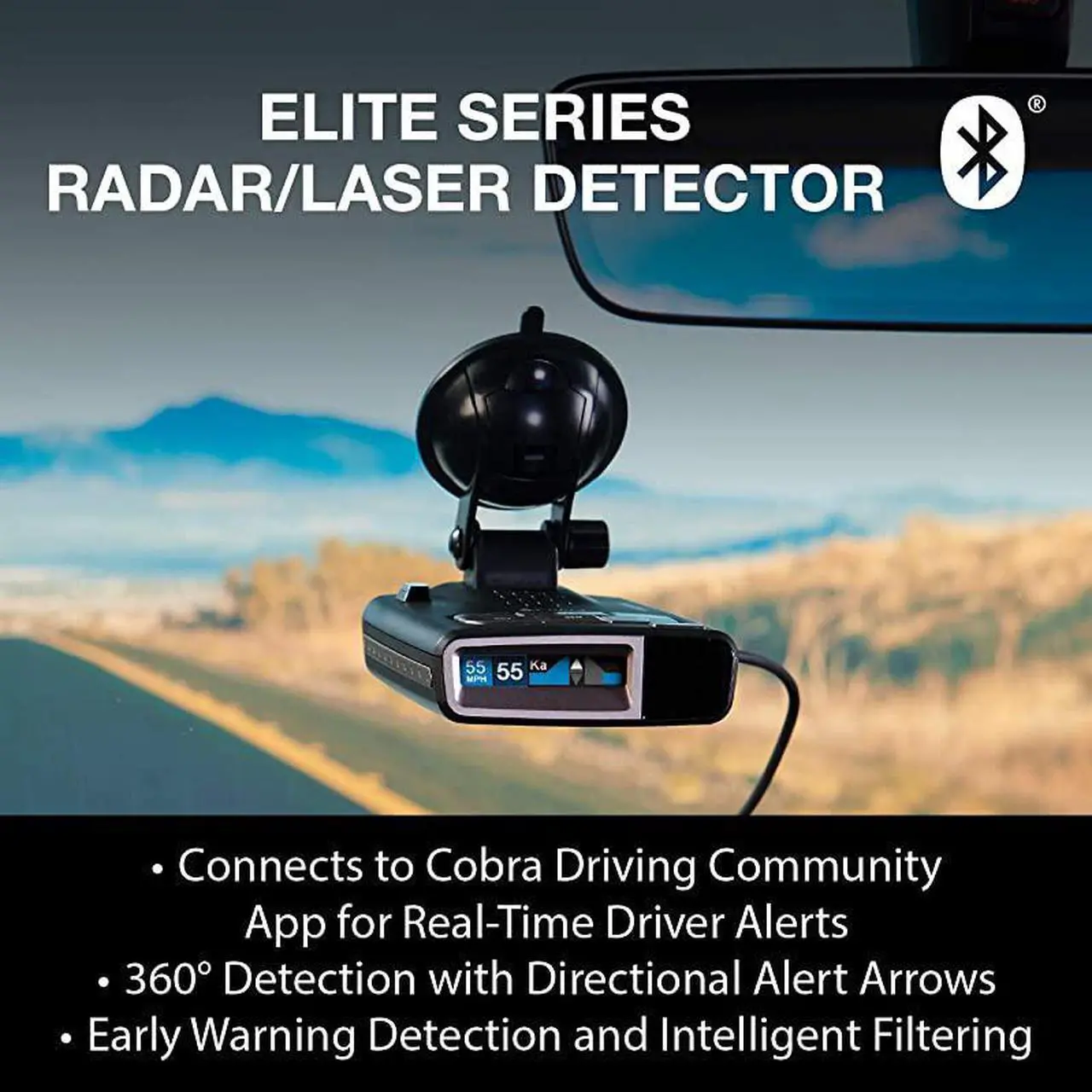 Alt view image 4 of 7 - DualPro 360° Radar Detector by Creators of Escort Radar - Long Range, iRadar App, Front & Rear Advanced Sensors, Directional Alert Arrows, GPS AutoLearn Technology for Fewer False Alerts