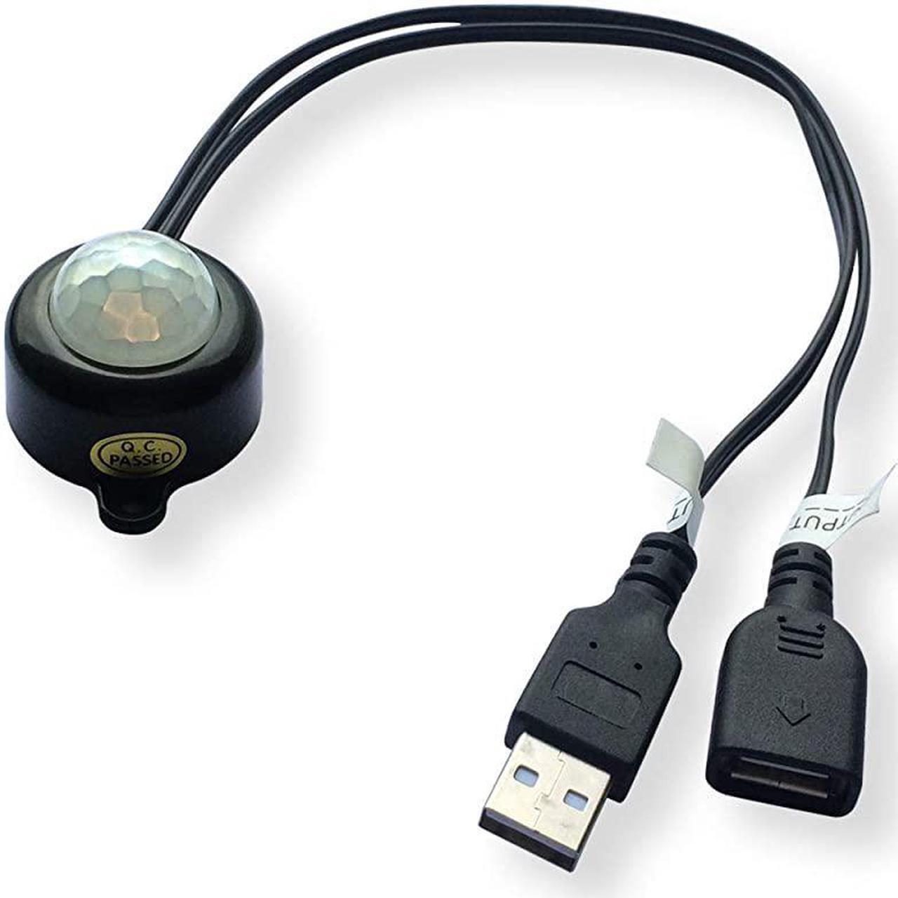 Alt view image 4 of 5 - 5V DC1224V 2A PIR Motion Activated Mini Body PIR Sensor Switch with Interface Cable for LED Strip Automatic Light Security Camera Pet Monitoring With Light Sensor black