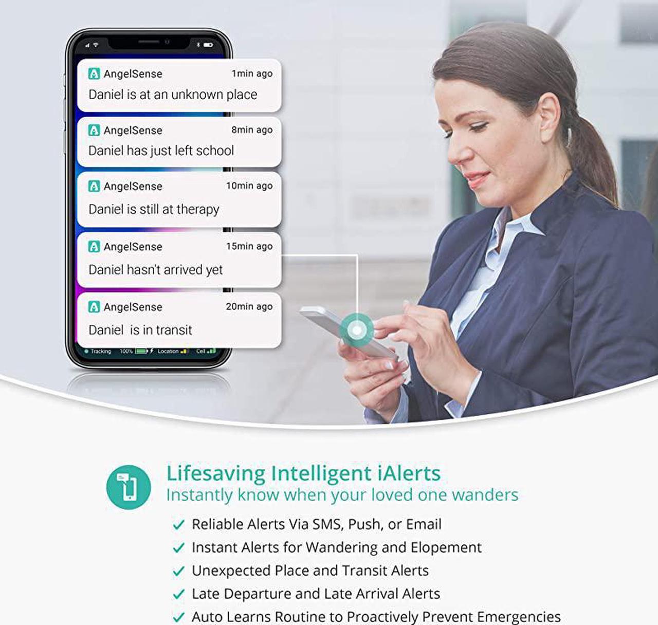 Alt view image 7 of 7 - Personal GPS Tracker for Kids Teen Autism Special Needs Elderly Dementia 2Way AutoAnswer Speakerphone SOS Button School Bus Tracking EasytoUse App