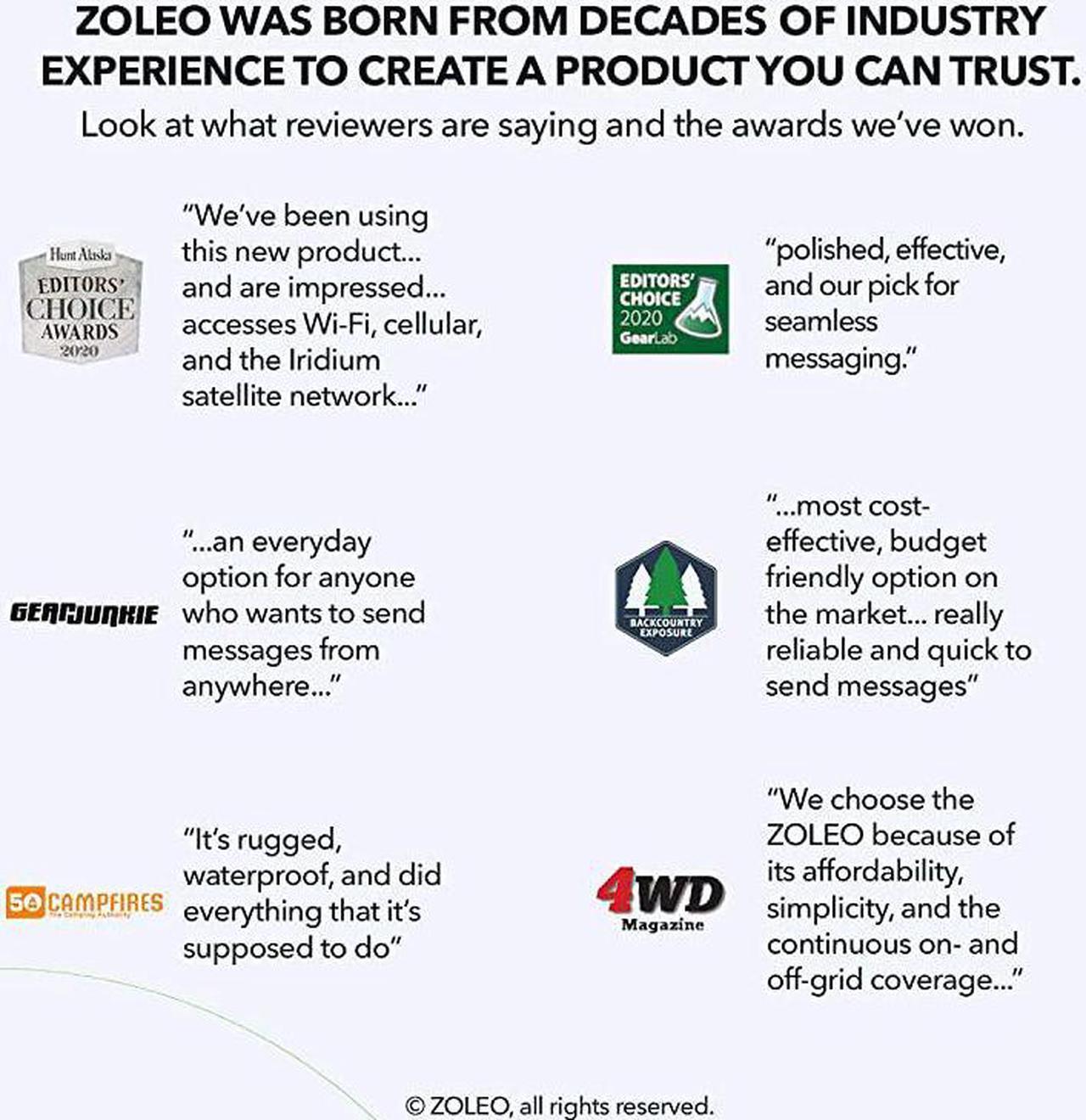 Alt view image 6 of 7 - Satellite Communicator TwoWay Global SMS Text Messenger Email Emergency SOS Alerting Checkin GPS Location Android iOS Smartphone Accessory