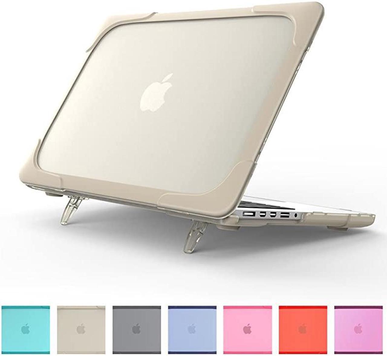 Main image of Compatible with MacBook Air 11 Inch Kickstand Case  2 in 1 Rubberized Hard Plastic Case Cover Shock Proof Matt Protective Case for Laptop MacBook Air 116 Inch A1370A1465 Gray