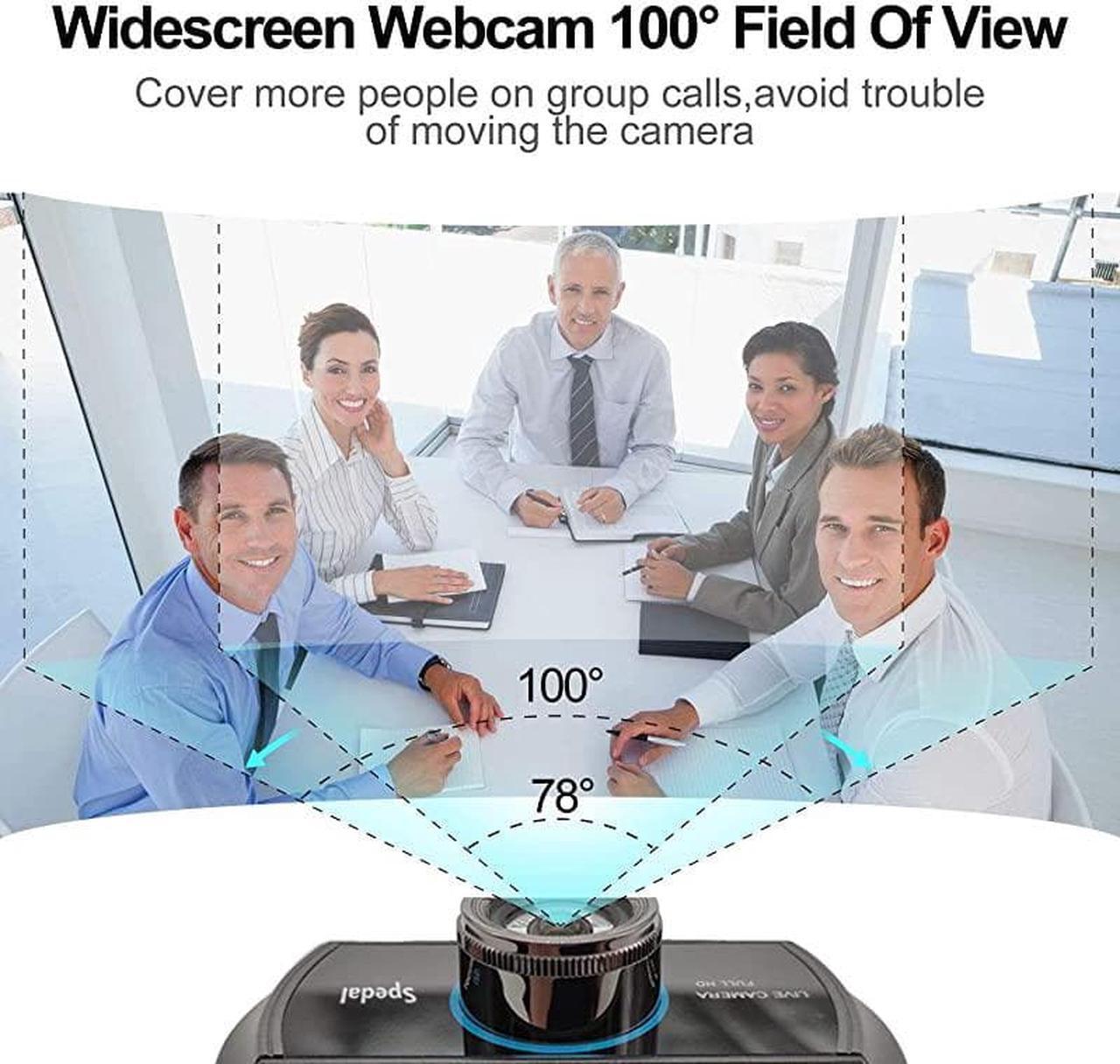 Alt view image 5 of 7 - Webcam 1080p with Microphone, USB Webcam for Desktop, Computer, PC,Mac, Laptop Video Conferencing, Recording and Streaming, Plug And Play with Xbox, Zoom, Skype