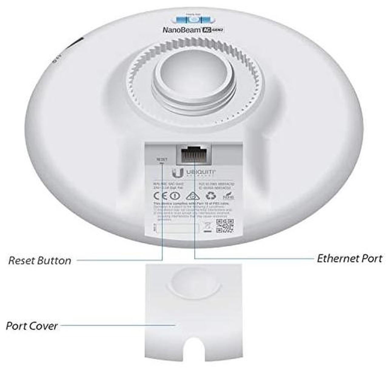 Alt view image 3 of 3 - NanoBeam ac Gen2 HighPerformance airMAX ac Bridge NBE5ACGen2US