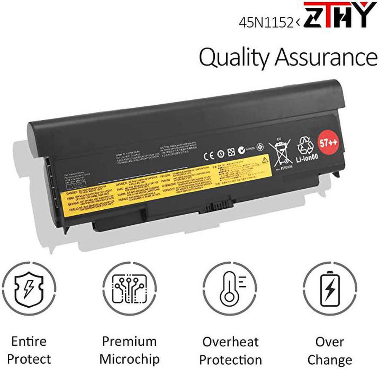 Alt view image 3 of 7 - New 9Cell 57++ Battery Replacement for Lenovo ThinkPad T440P T540P W540 W541 L440 L540 Series Laptop 45N1152 45N1153 45N1162 45N1163 45N1145 45N1147 45N1149 0C52864 0C52863 111V 8960mAh
