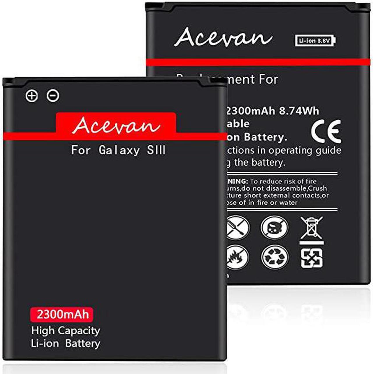 Alt view image 6 of 7 - Galaxy S3 Battery  Li-ion S3 Batteries Replacement for Samsung Galaxy S3 EB-L1G6LLU, Verizon I535, T-Mobile T999, Sprint L710, AT&T I747, R530, LTE I9305