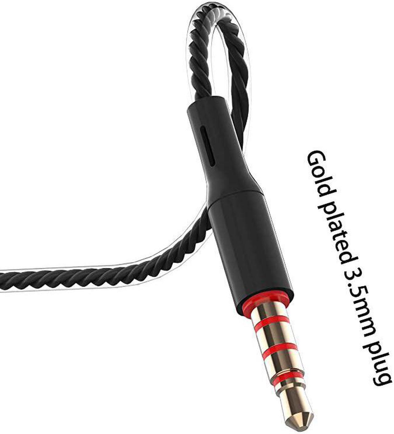 Alt view image 5 of 7 - Headphones Earphones Wired Earbuds with Microphone Noise Islating High Definition Fits All 35mm InterfaceStereo for Samsung iPhoneiPad iPod and Mp3 Players Black+White+Pink+Green 4pairs