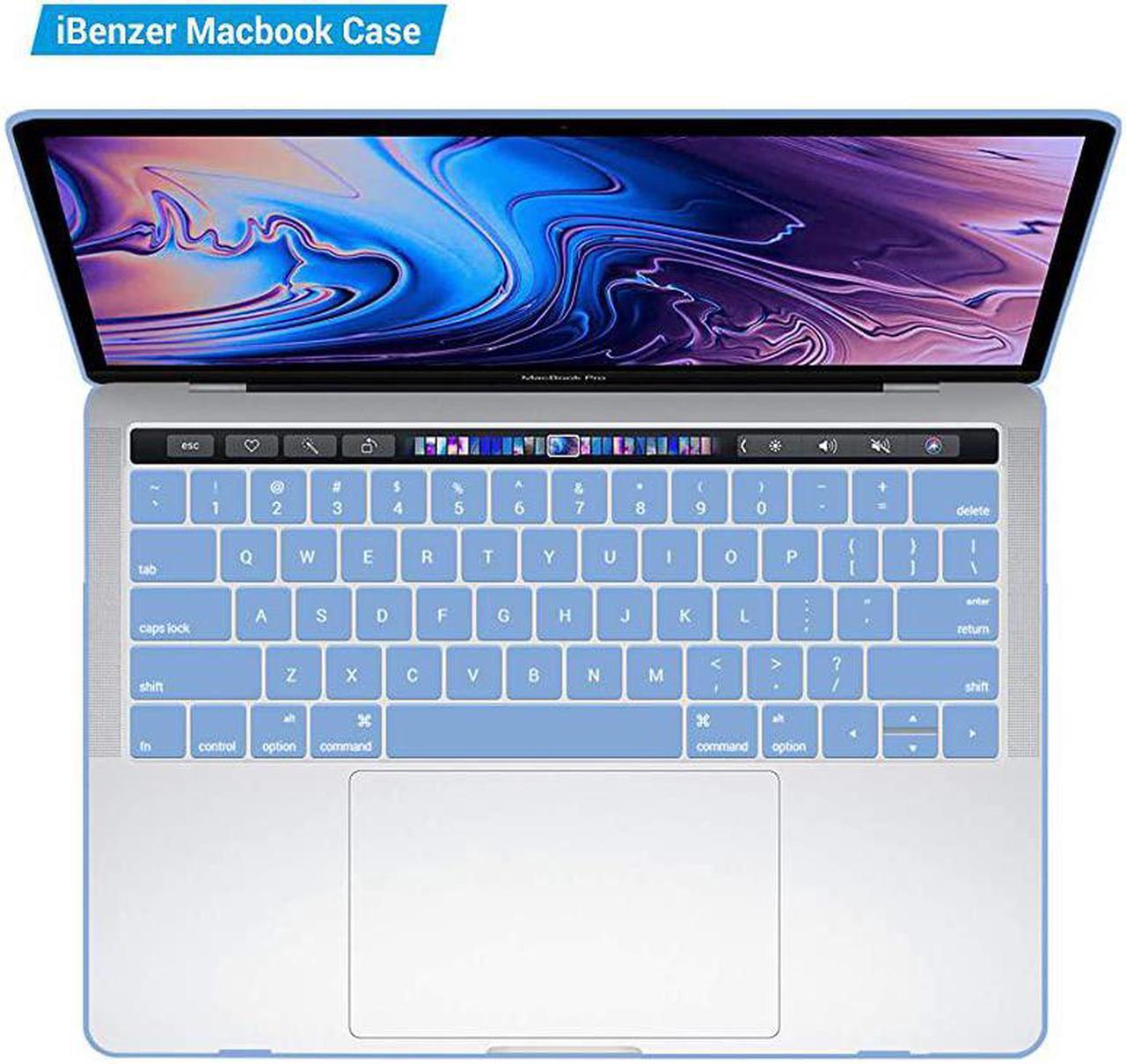 Alt view image 7 of 7 - New 2020 MacBook Pro 13 Inch Case M1 A2338 A2289 A2251 A2159 A1989 A1706 A1708, Hard Shell Case & Keyboard Cover & Screen Film for Apple Pro 13 Touch Bar(2020-2016), Airy Blue, T13ARBL+2