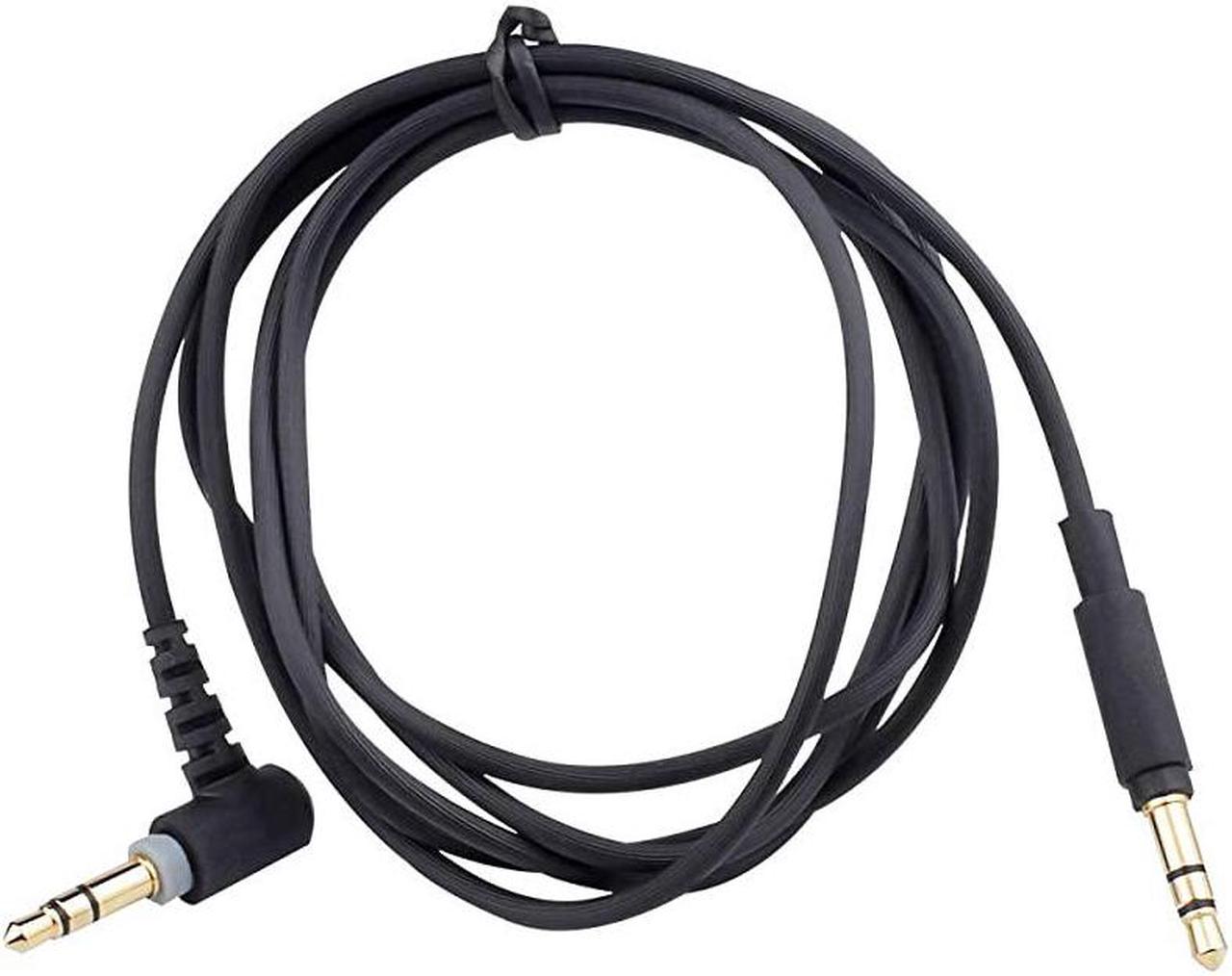 Alt view image 2 of 7 - Cable Cord Compatible with Sony MDR-1000X WH-1000XM2 WH-1000xm3 MDR-10R MDR-100ABN MDR-1A MDR-XB950bt MDR-1ADAC Wireless Noise Cancelling Headphones Cable Wire Black