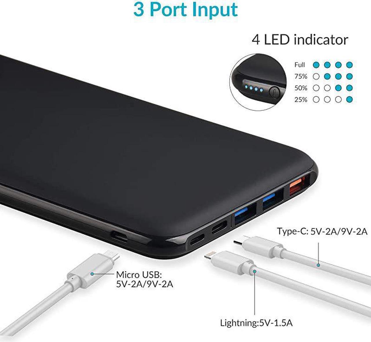 Alt view image 6 of 7 - Power Delivery Power Bank 26800mAh PD Power Bank  18W USB C Portable Charger Quick Charge 30 Battery Pack Compatible with Switch NintendoMacBookNew TypeC MacBook AiriPad Pro iPhone more