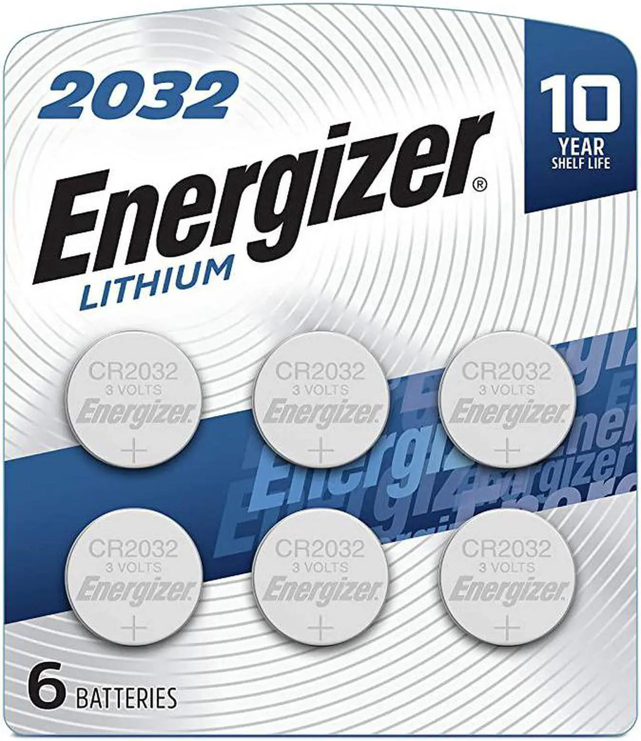 Main image of CR2032 Batteries 3V Lithium Coin Cell 2032 Watch Battery 6 Count