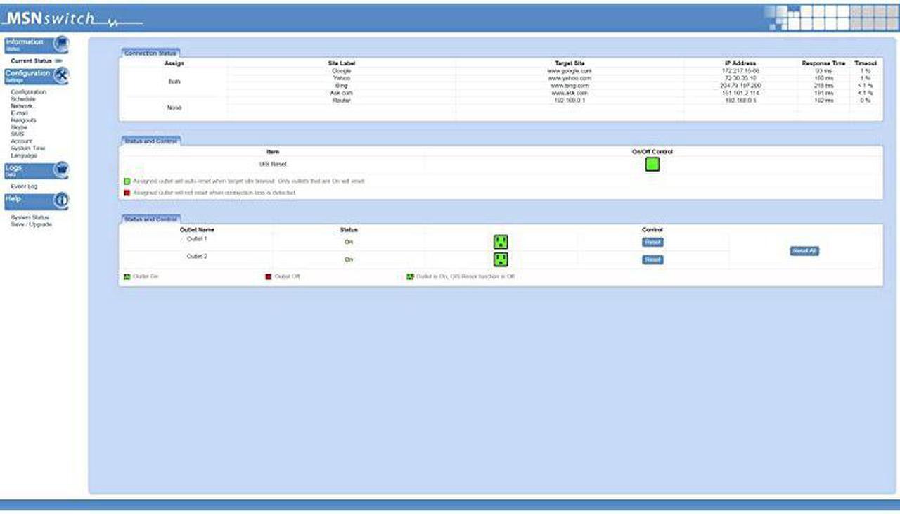 Alt view image 5 of 7 - Internet Enabled IP Remote Power Switch with Reboot Control via Smartphone App Cloud Service Web Browser Skype or Hangouts 2 Independent AC Power Outlets Model 622B