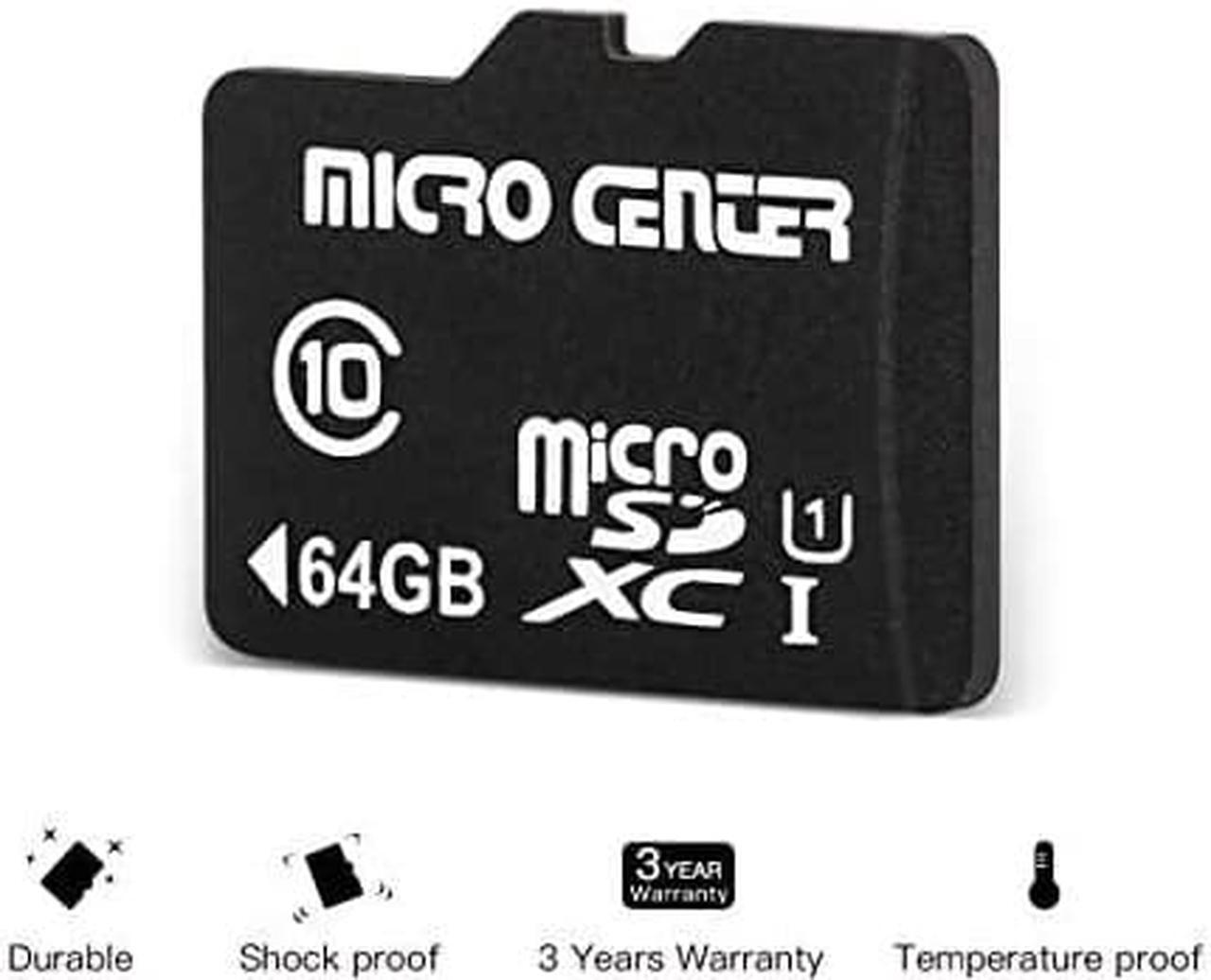 Alt view image 5 of 7 - Center 64GB Class 10 SDXC Flash Memory Card with Adapter for Mobile Device Memory Cell Phone Tablet Drone5 Pack