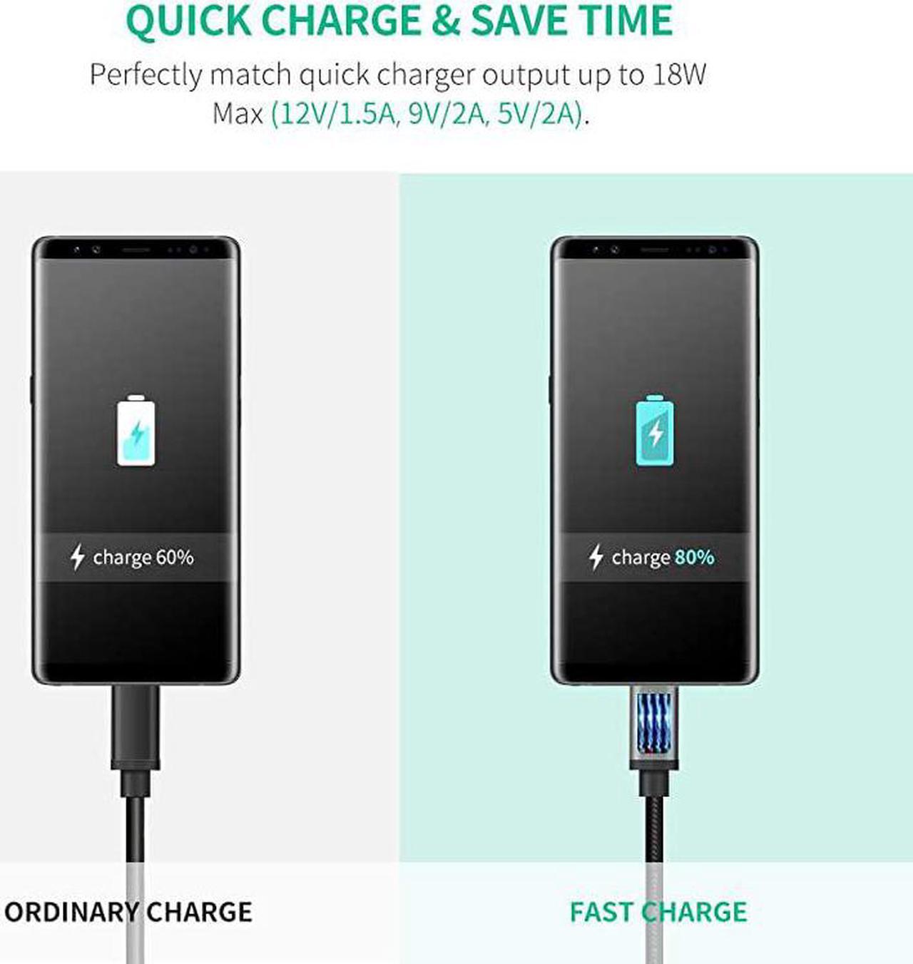 Alt view image 2 of 7 - Micro USB Cable Nylon Braided Fast Quick Charger Cable USB to Micro USB 20 Android Charging Cord for Samsung Galaxy S7 S6 Note LG Nexus Nokia PS4 Xbox One Controller 3ft Black