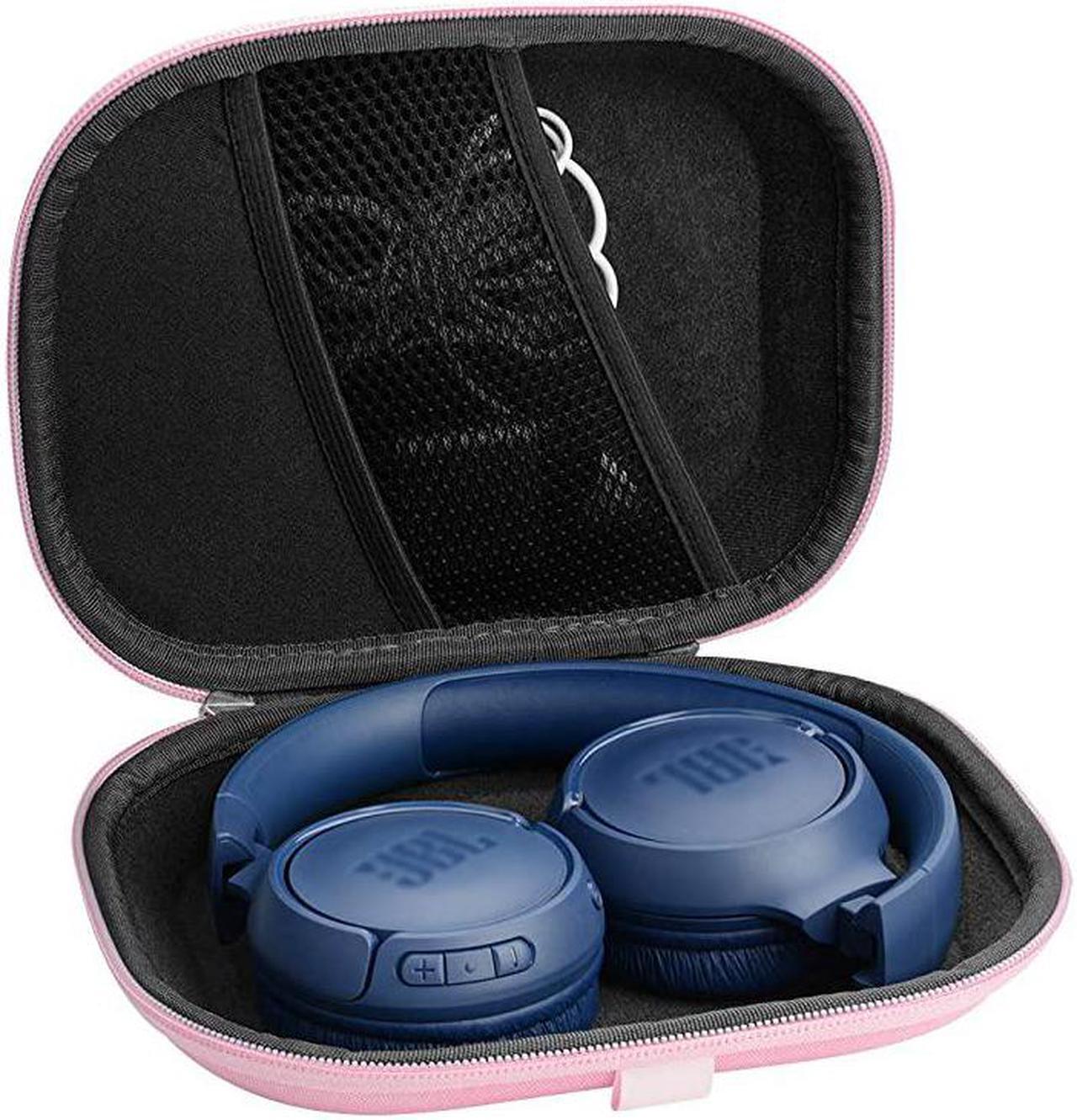 Alt view image 3 of 7 - UltraShell Case Compatible with JBL Tune 510BT, Tune 560BT, Tune 660 BTNC, Live 400BT, E45BT Headphone, Replacement Protective Hard Shell Travel Carrying Bag with Cable Storage (Pink)