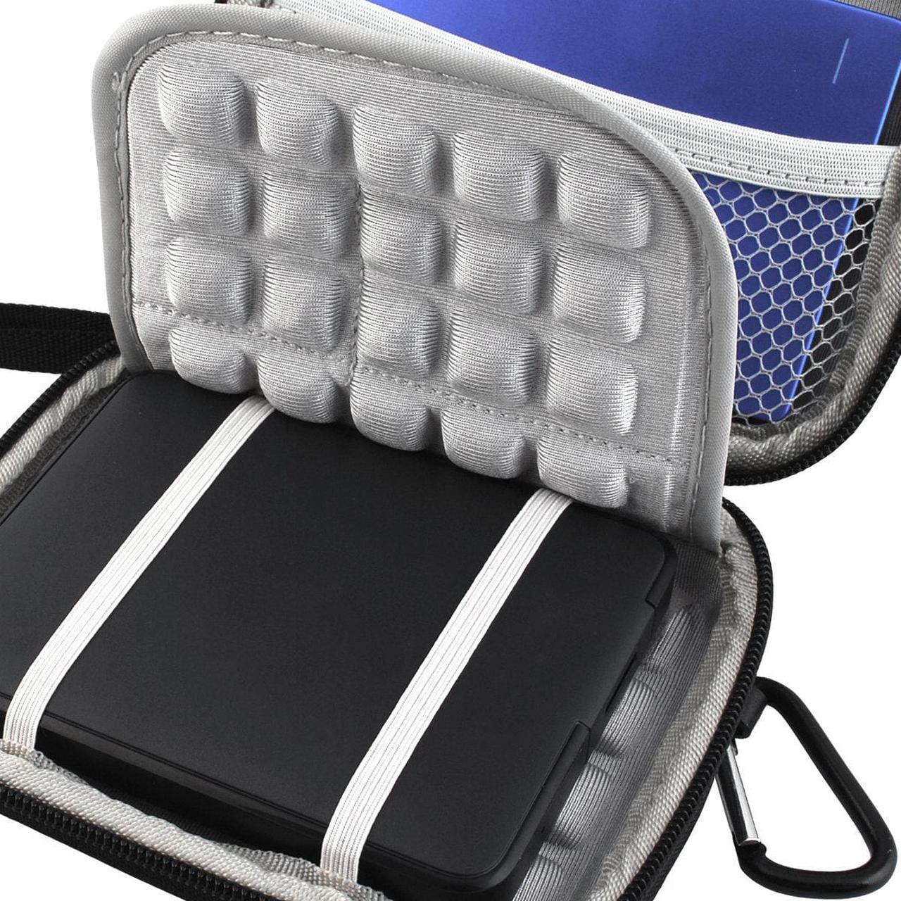 Alt view image 5 of 7 - Lacdo EVA Shockproof Carrying Travel Case for Seagate Expansion Seagate Backup Plus Slim 1TB 2TB 4TB Portable External Hard Drive USB 3.0 2.5-Inch, GPS Camera and External Battery Pack