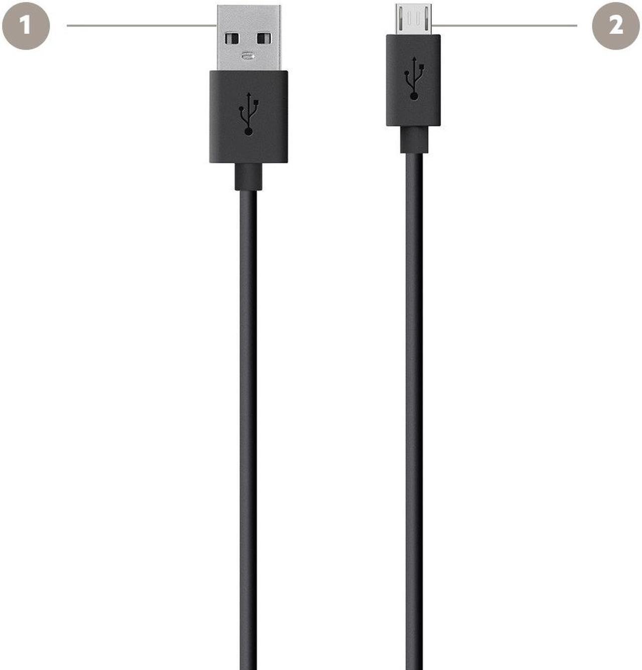 Alt view image 4 of 9 - BELKIN BEL96905 4     MIXIT METALLIC MICRO-USB TO USB CABLE  BLACK