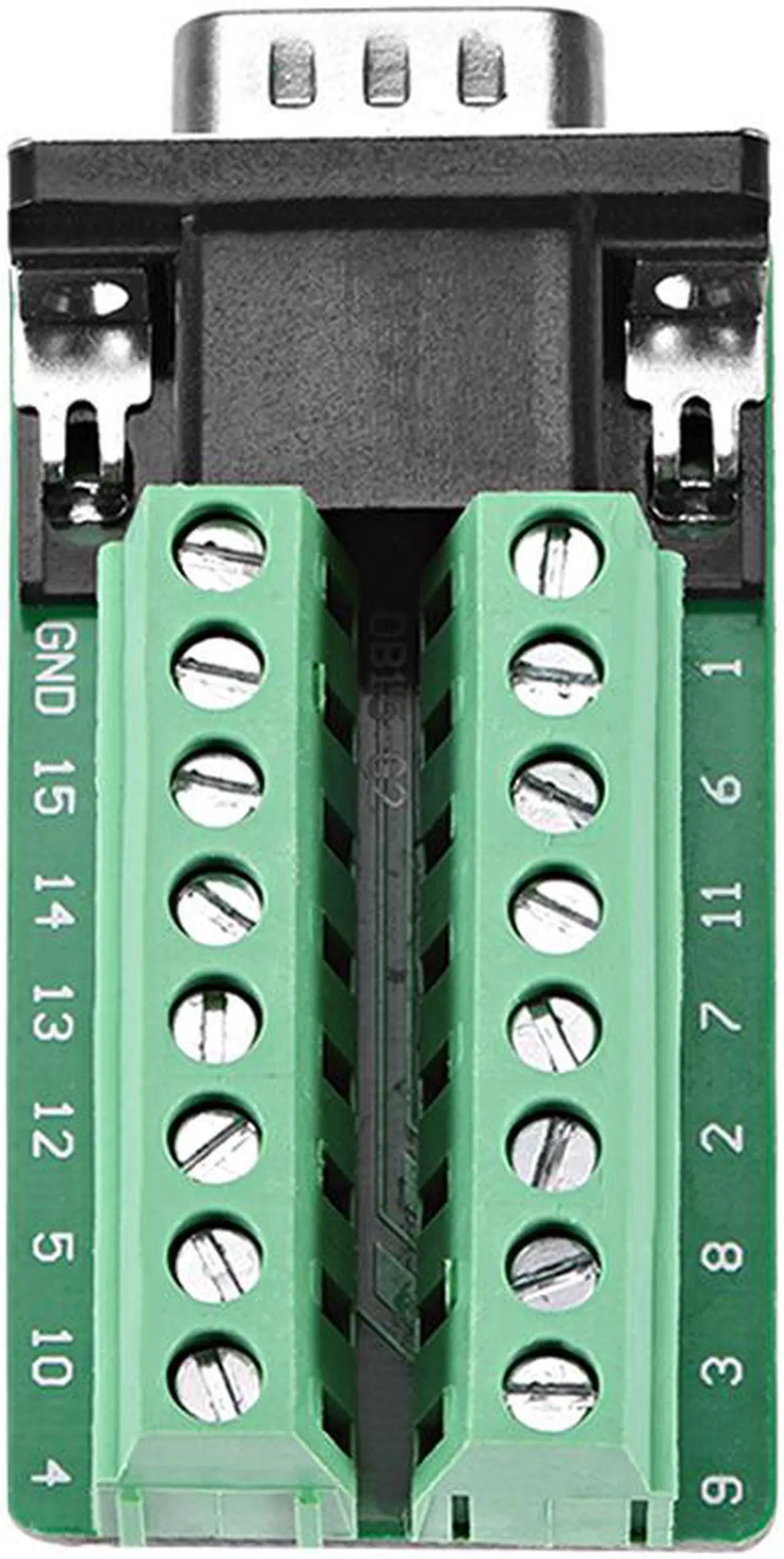 Alt view image 3 of 3 - D-sub DB15 Breakout Board Connector 15 Pin 3-row Male Port Solderless Terminal Block Adapter