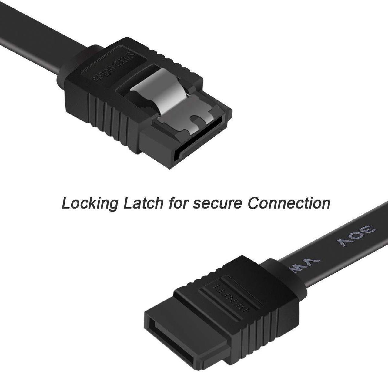 Alt view image 3 of 6 - BENFEI SATA Cable III 12 Pack SATA Cable III 6Gbps Straight HDD SDD Data Cable with Locking Latch 18 Inch Compatible for SATA HDD SSD CD Driver CD Writer