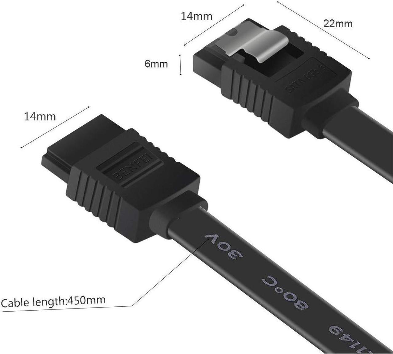 Alt view image 4 of 6 - BENFEI SATA Cable III 12 Pack SATA Cable III 6Gbps Straight HDD SDD Data Cable with Locking Latch 18 Inch Compatible for SATA HDD SSD CD Driver CD Writer
