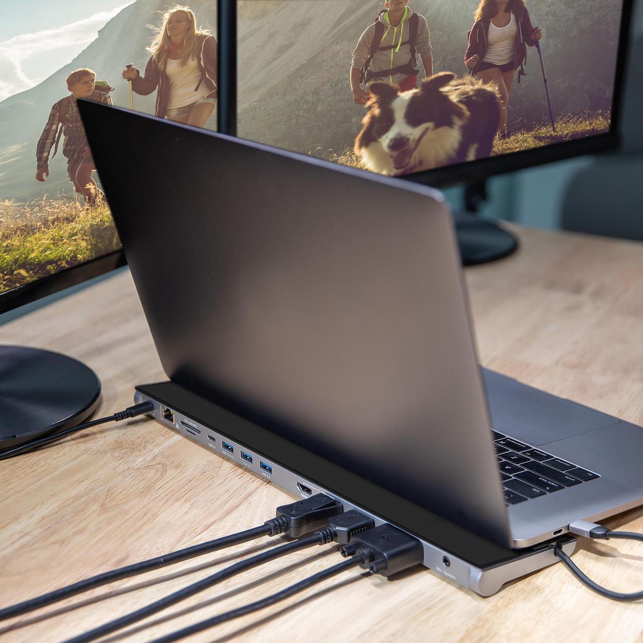 Alt view image 6 of 20 - j5create USB-C™ Triple Display Docking Station
