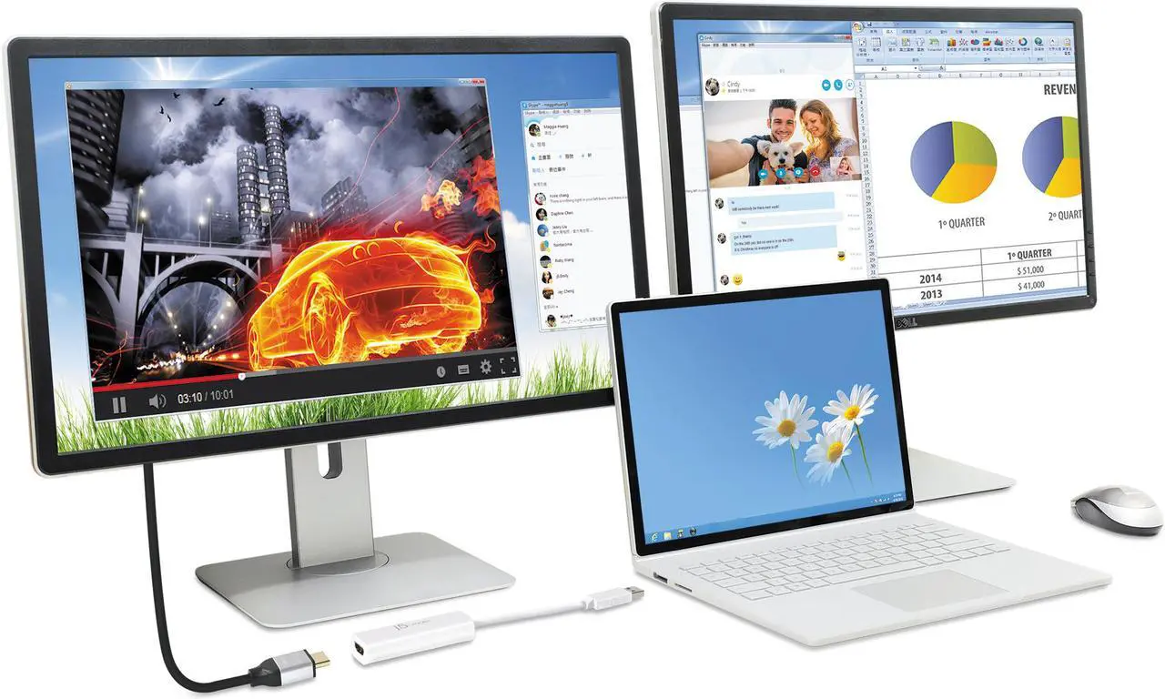 Alt view image 9 of 10 - j5create USB to HDMI Multi-Monitor Adapter