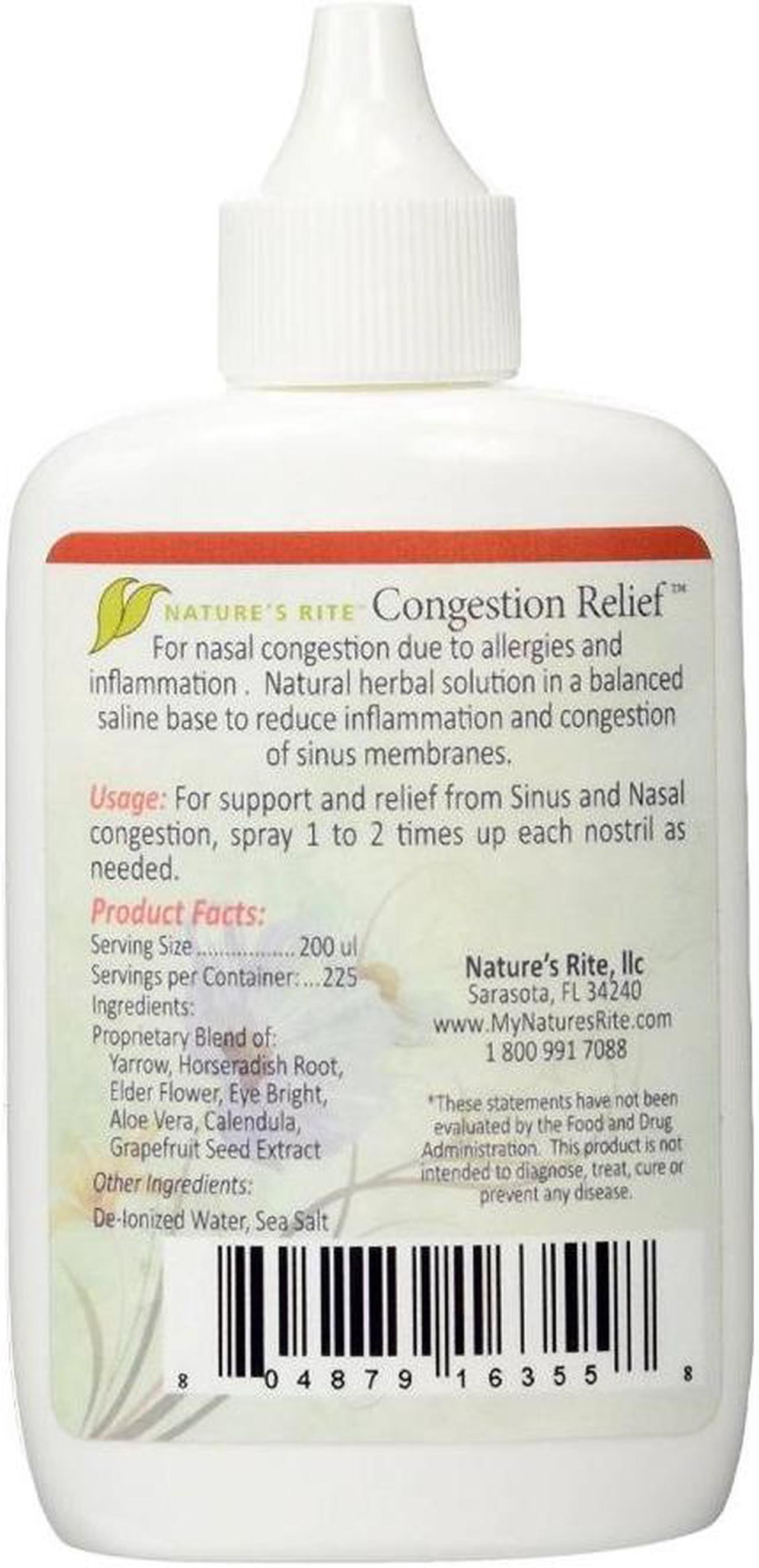 Alt view image 2 of 2 - Nature's Rite Congestion Relief - 1.5 ounce bottle