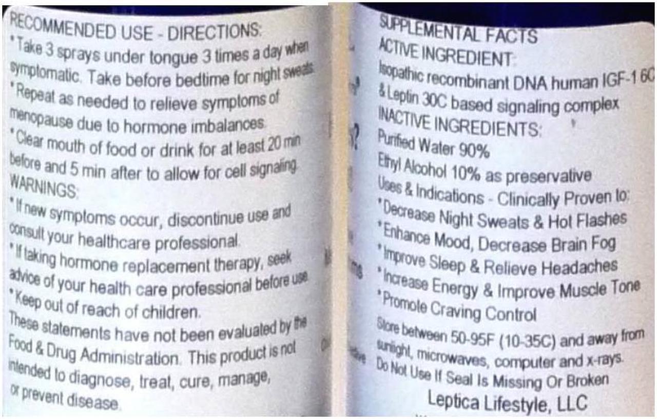 Alt view image 2 of 2 - Hot Flashes No Sweat - 2 Ounce Spray