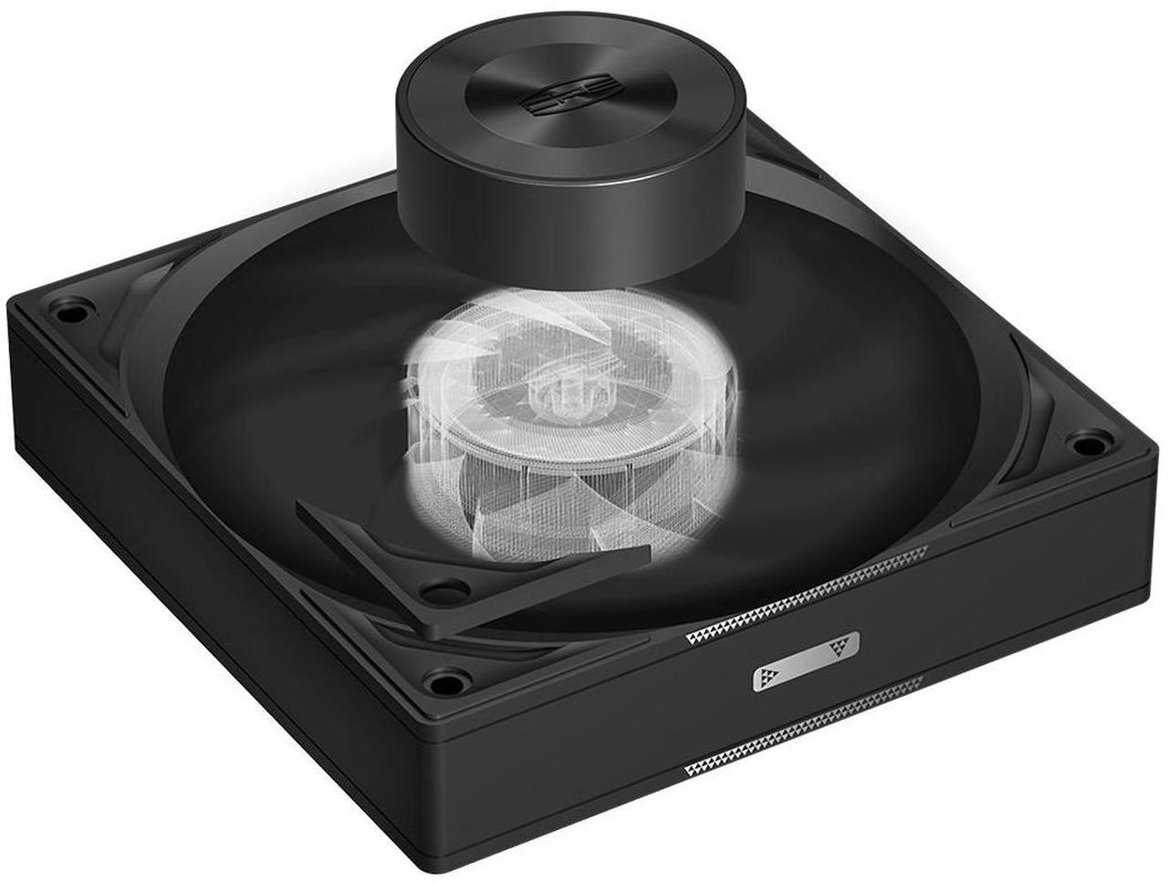 Alt view image 4 of 7 - PCCOOLER CPS F5 R120 BK 3IN1 High-Performance 120mm Case Fans, 4-Pin PWM Silent PC Fans w/ 3 Modes up to 2200RPM, Daisy Chain Computer Fans with FDB, Vibration-Damping Mounting Pads, Black - 3in1 Pack