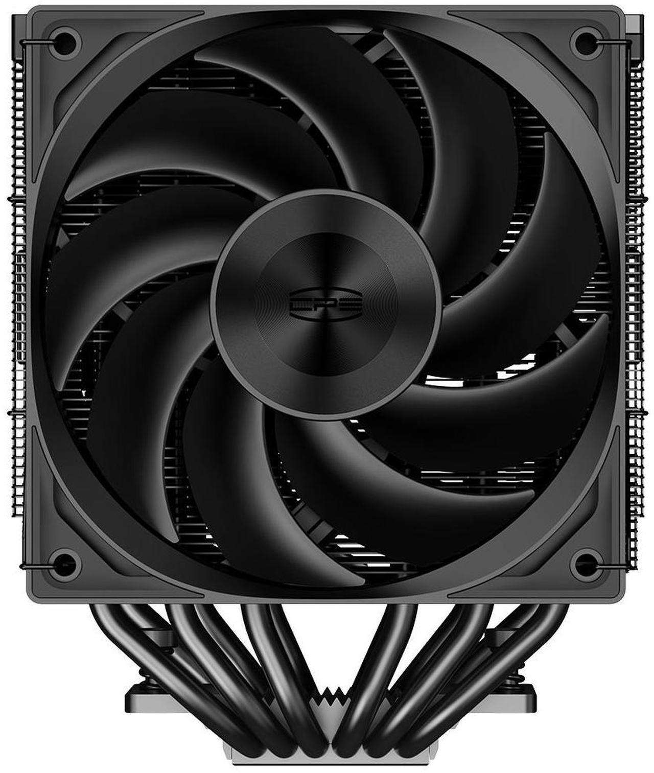 Alt view image 7 of 8 - PCCOOLER CPS RZ620 BK Dual Tower CPU Air Cooler, 6 Heat Pipes, 265W TDP, Aluminum Top Cover, 157.5mm Tall, 120mm PWM Silent Fans w/ 3 Modes, for Intel LGA 18XX/1700/1200/115X & AMD AM5/AM4, Black